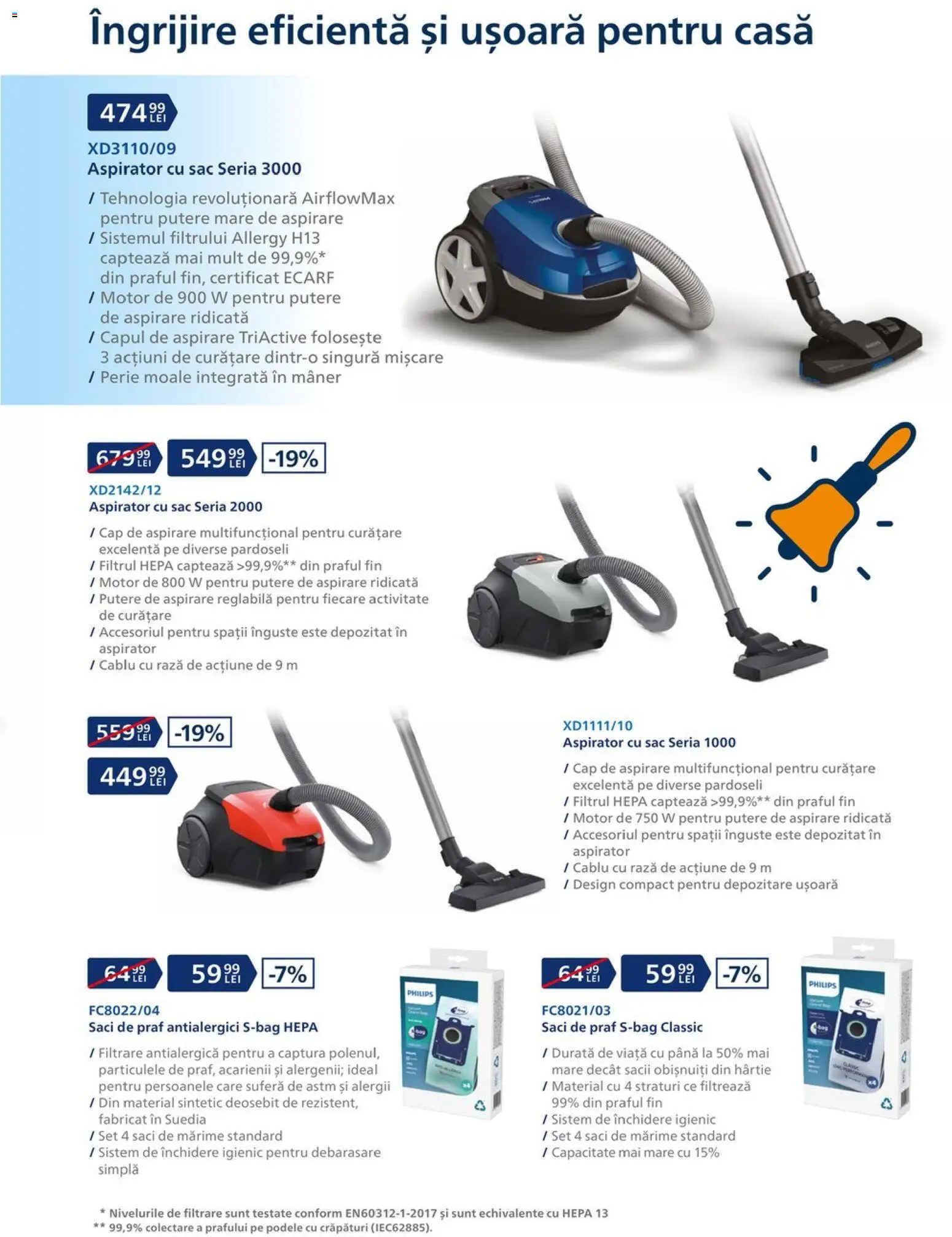 Noul catalog Carrefour – valabil de la 19.08.2026 | Pagină: 9 | Produse: Cablu, Mâner, Perie, Sac