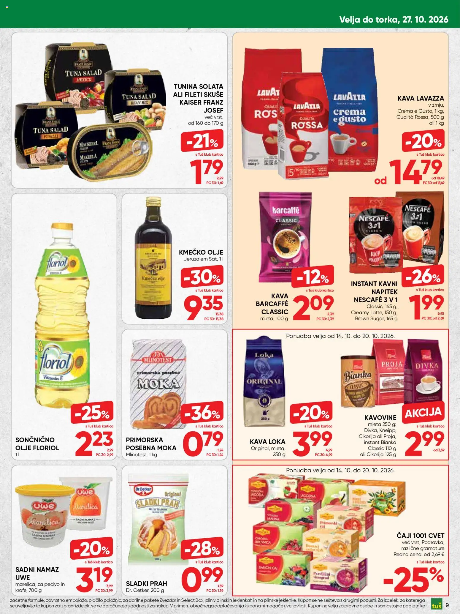 Novi Tuš katalog ponudbe – veljaven od 14.10.2026 | Stran: 9