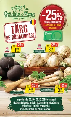 Ofertele Mega Image valabile de la 22.10.2026 | Pagină: 6 | Produse: Țelină, Ridichi, Legume, Fructe