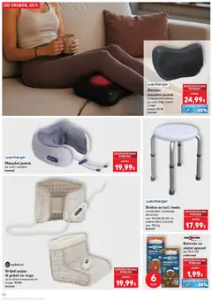 Stolica za tuš i kadu, od plastike i aluminija dimenzije cca. 34x34x35-52 cm maksimalna nosivost cca. 136 kg - Pregled kataloga iz trgovine Kaufland, vrijedi od 23.09.2026 | Stranica: 14