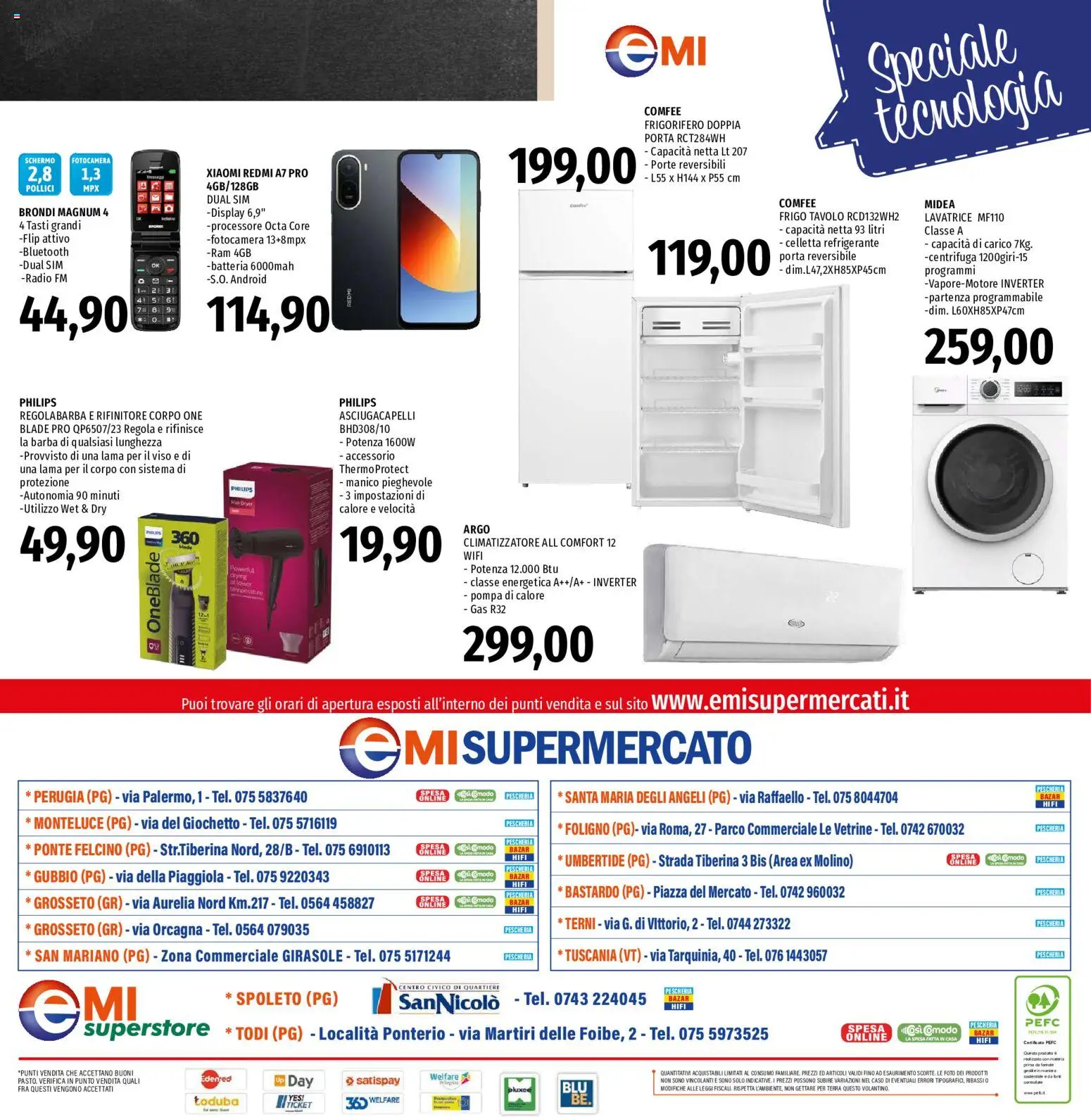Volantino EMI del 30/07/2026 | Pagina: 24 | Prodotti: Lavatrice, Radio, Frigorifero, Asciugacapelli