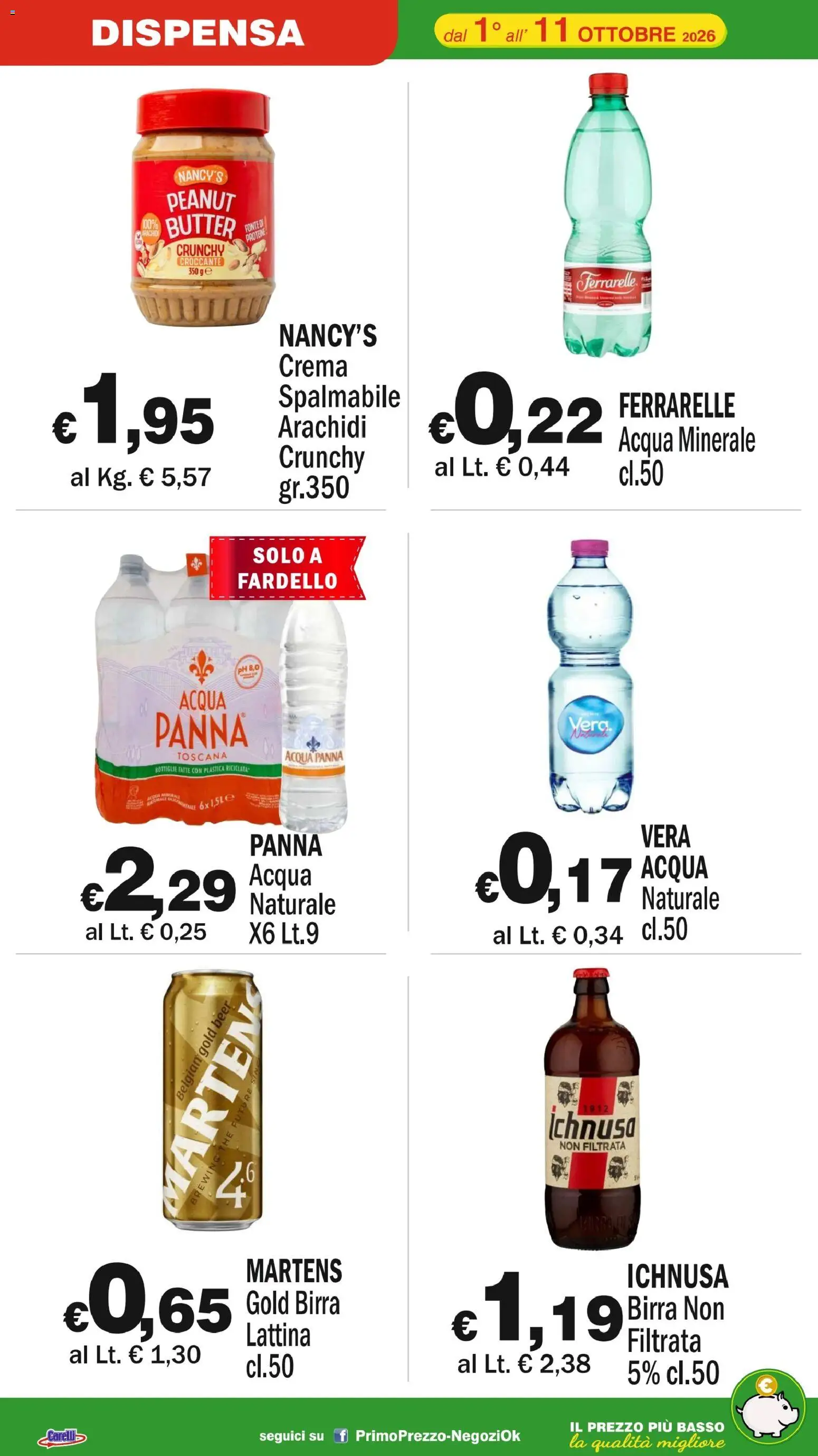Volantino Primo Prezzo del 01/10/2026 | Pagina: 7 | Prodotti: Acqua Panna, Acqua, The, Acqua minerale