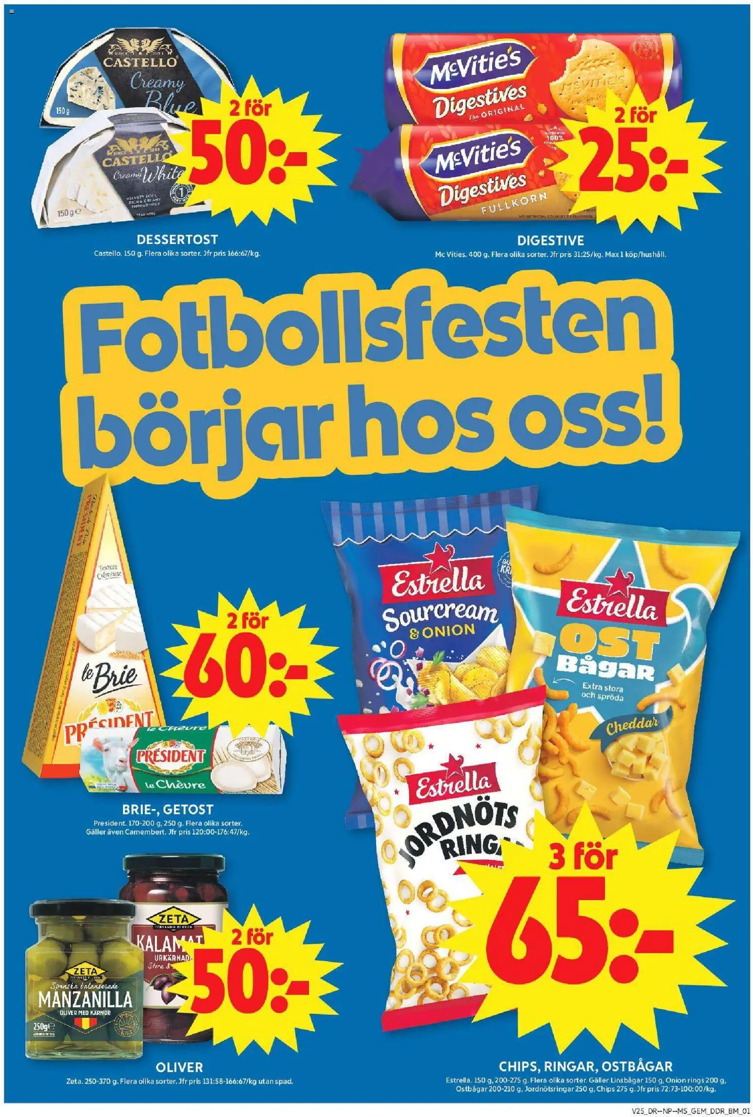 ICA Maxi reklamblad aktuell från 15.06.2026 | Sida: 8 | Produkter: Ostbågar, Digestive, Chips, Ost