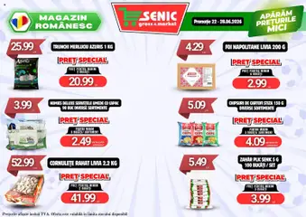 Ofertele Senic valabile de la 22.06.2026 | Pagină: 5 | Produse: Mici, Chipsuri, Cornulețe, Șervețele umede