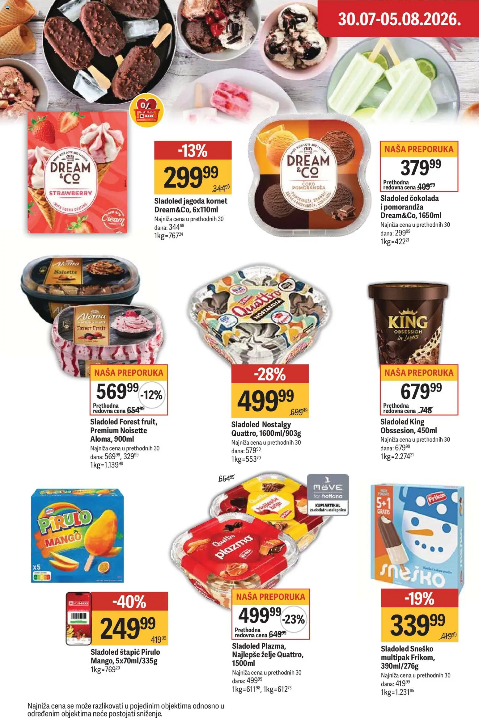 Maxi katalog - važi od 30.07.2026 | Strana: 14 | Proizvode: Mango, Plazma, Jagoda, Pomorandza