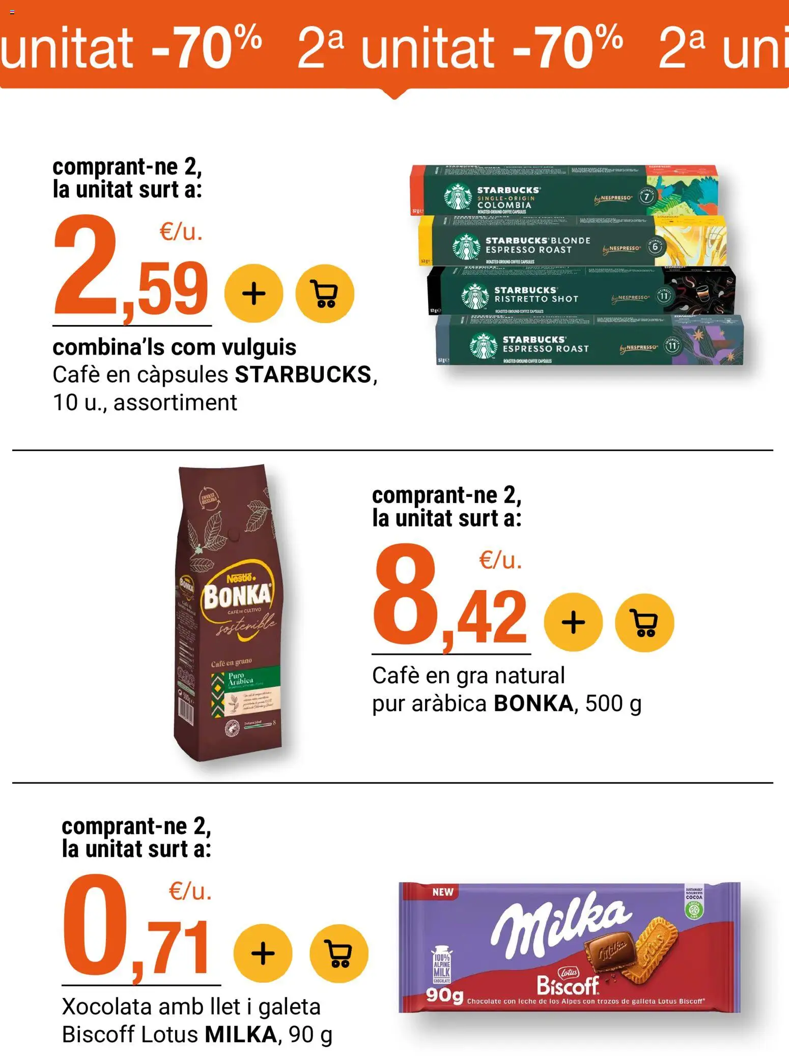 Bonpreu folleto │ válido desde el 15/09/2026 | Página: 7 | Productos: Leche, Chocolate, Chocolate con leche, Café en grano