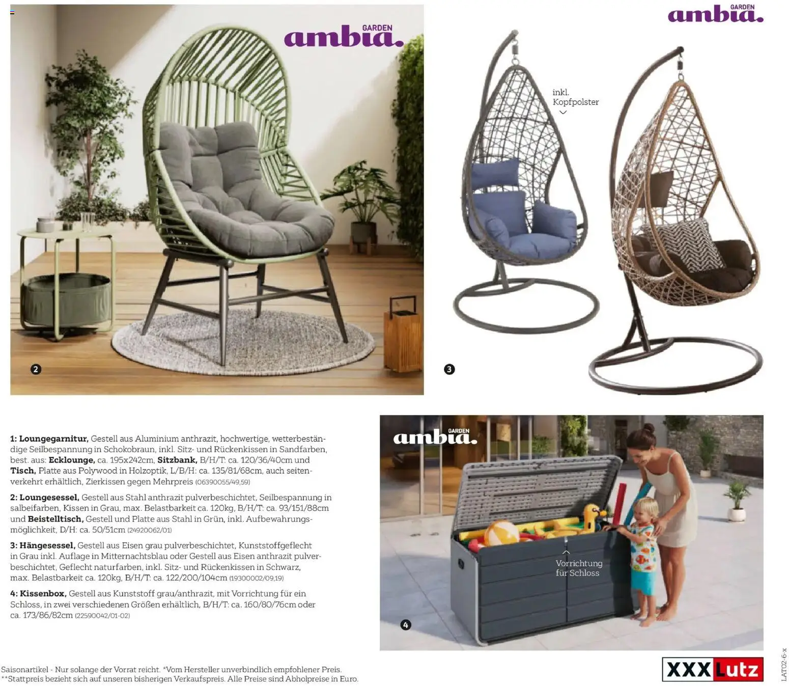 XXXLutz Gartenkatalog gültig ab 30.03.2026 | Seite: 87 | Produkte: Kissen
