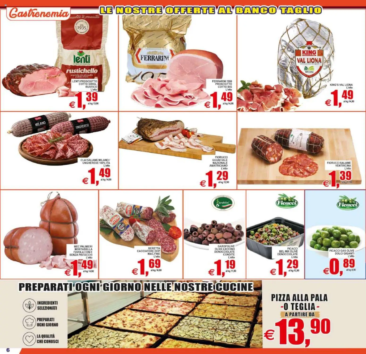 Volantino Pewex del 12/08/2026 | Pagina: 6 | Prodotti: Teglia, Cucine, Lenti, Guanciale