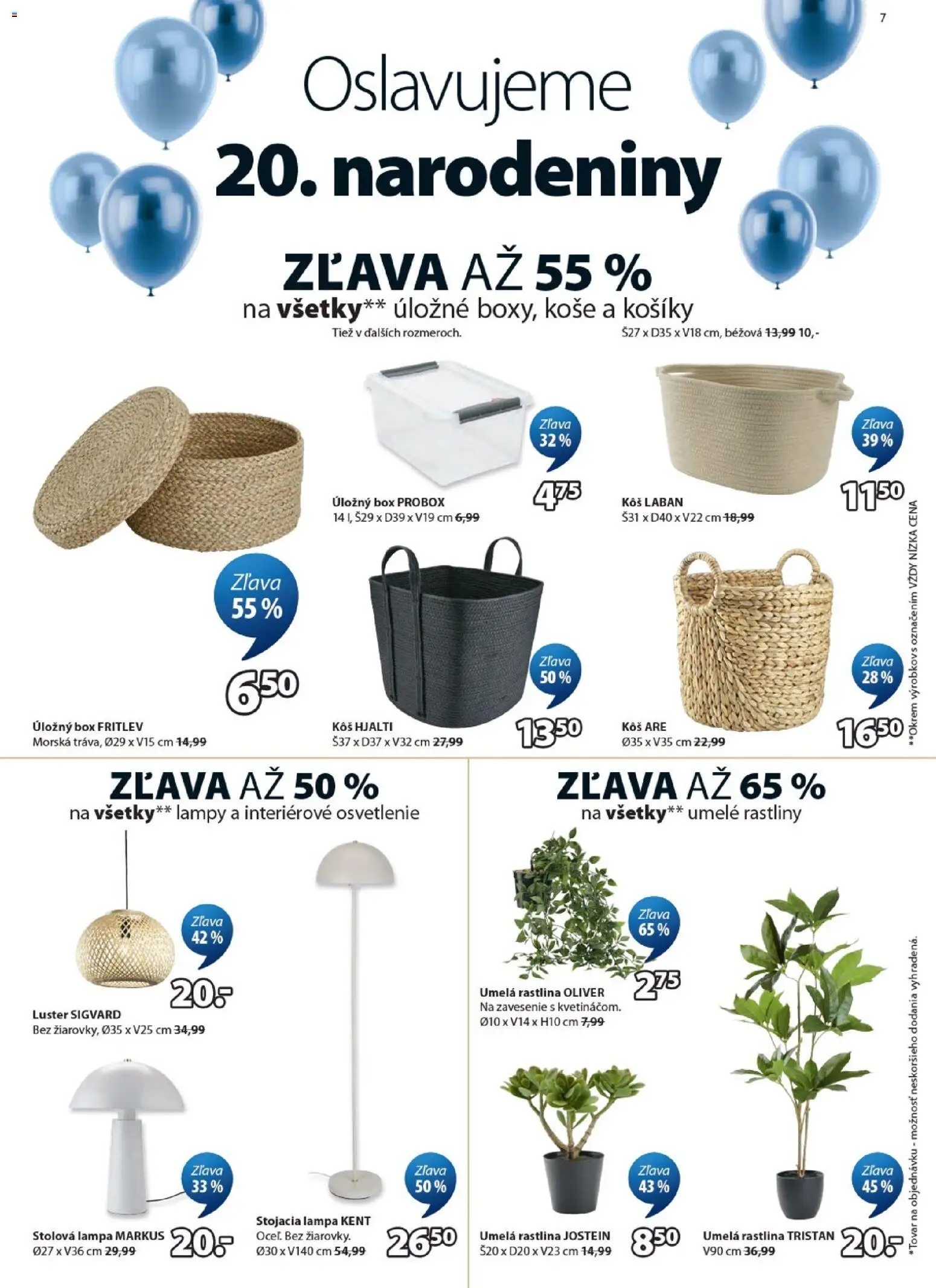 Nové JYSK akcie – leták je platný od 16.09.2026 | Strana: 7 | Produkty: Osvetlenie, Lampa, Stolová lampa, Luster