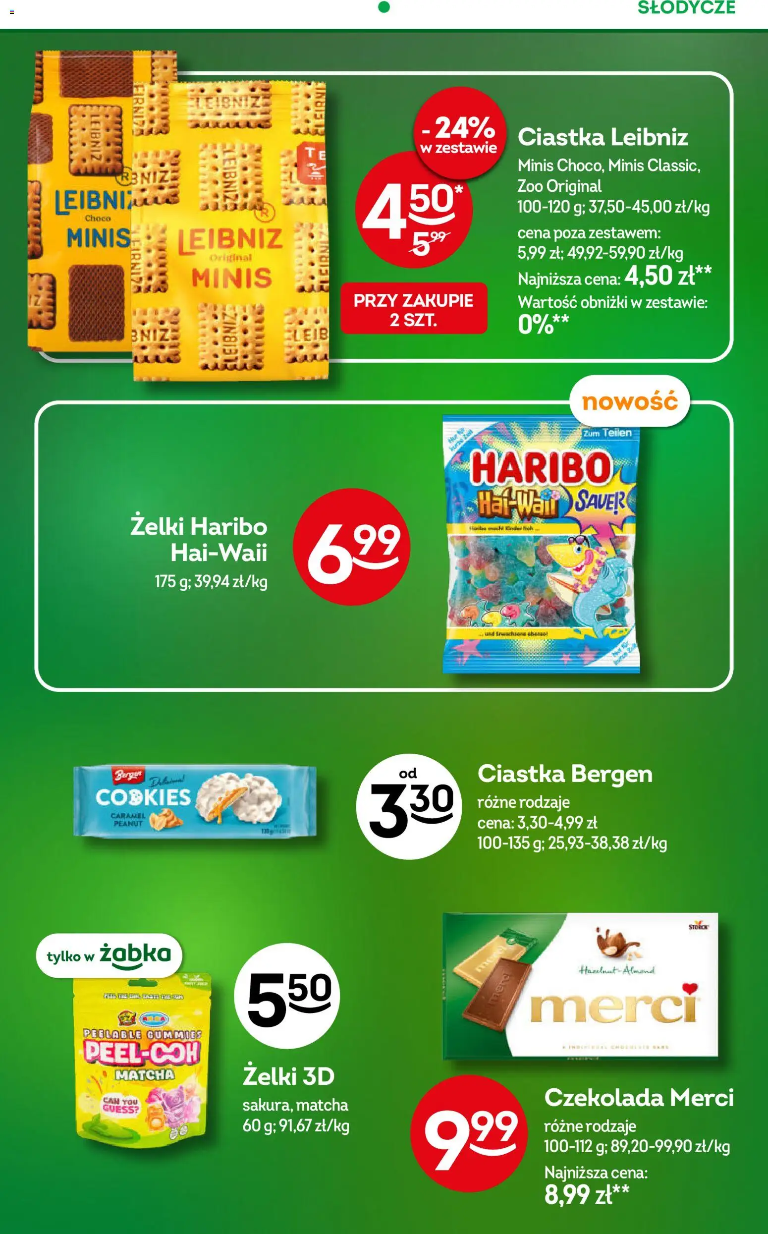 Żabka gazetka od 29.07.2026 | Strona: 34 | Produkty: Żelki, Czekolada, Matcha, Ciastka