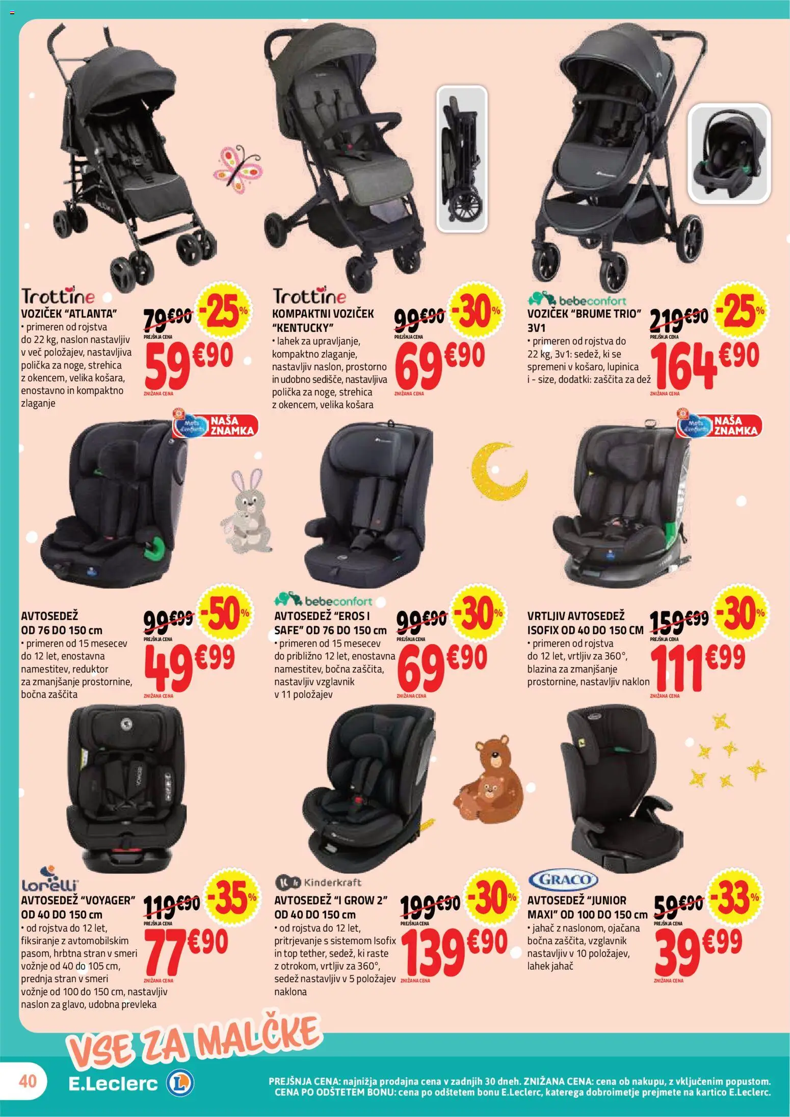 Novi E.leclerc katalog ponudbe – veljaven od 02.09.2026 | Stran: 4 | Izdelki: Vzglavnik, Prevleka, Blazina, Voziček