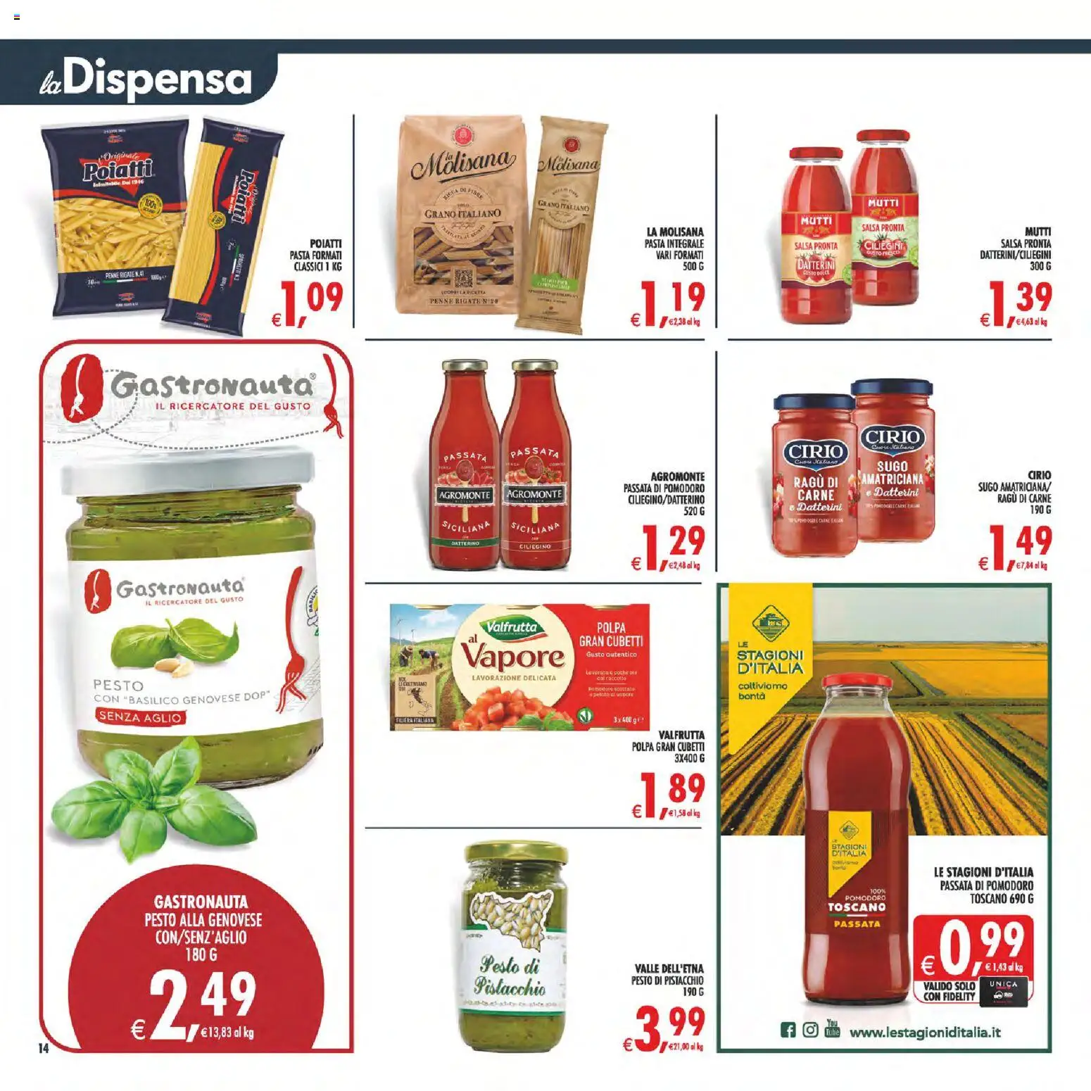 Volantino Decò del 01/09/2026 | Pagina: 14 | Prodotti: La Molisana, Aglio, Pesto, Sugo