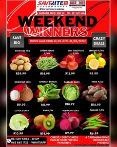 Saverite specials catalogue – valid from 01.05.2026