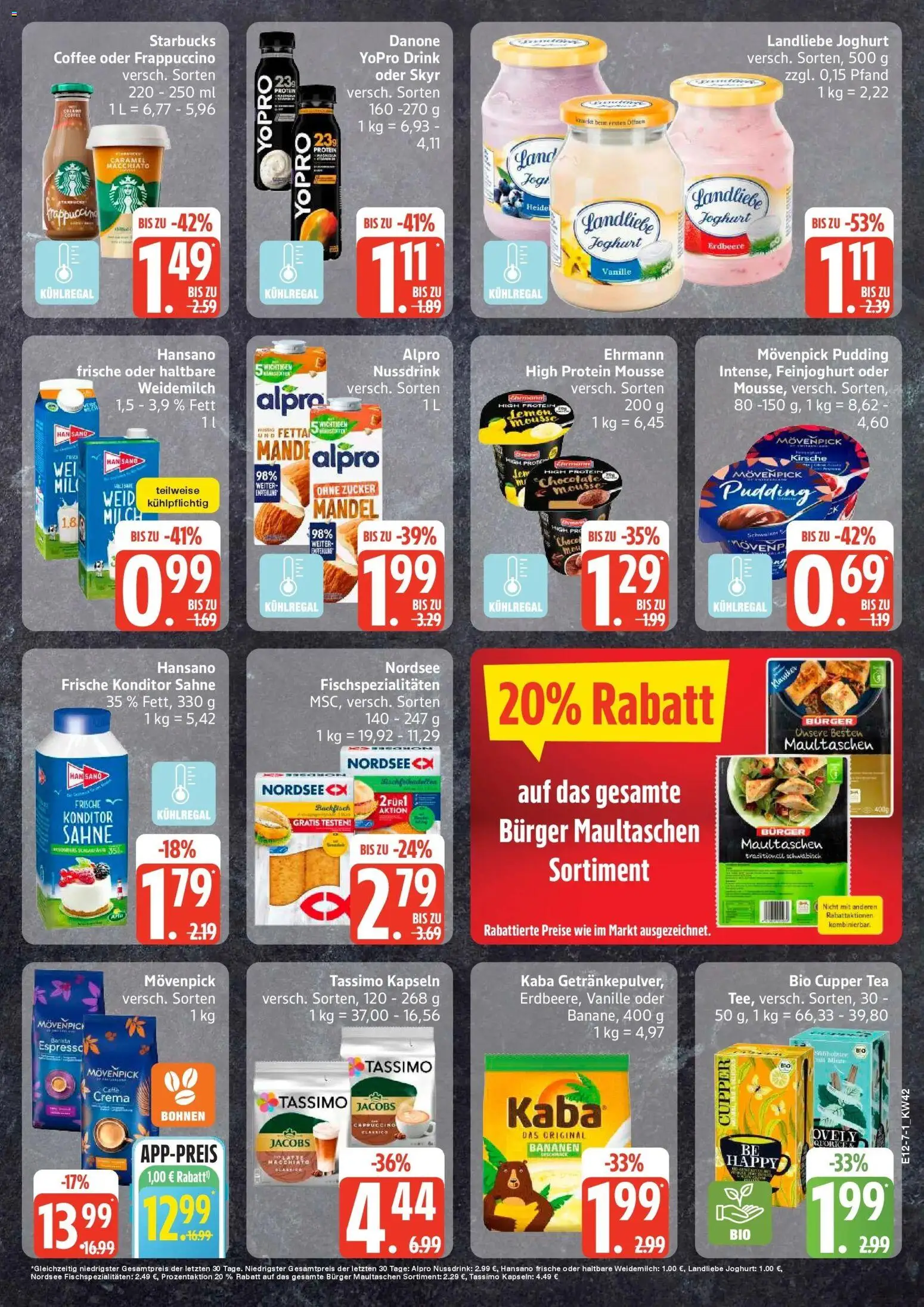 Edeka Prospekt Ammersbek (ab 12.10.2026) » Angebote Online | Seite: 7 | Produkte: Joghurt, Bananen, Vanille, Zucker