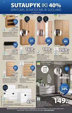 JYSK leidinys galioja nuo 2026.09.08 | Puslapis: 10 | Prekių: Spinta, Komoda, Naktinis staliukas, Lentyna