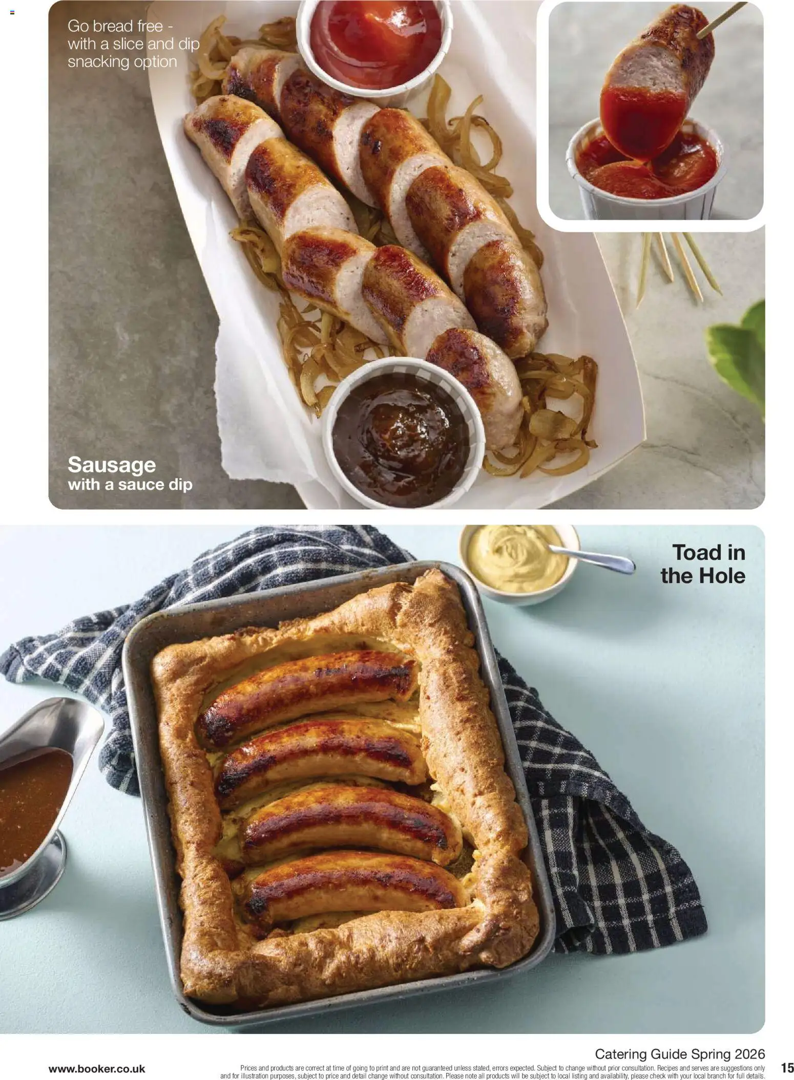 {H1} | Page: 15 | Products: Sauce, Bread, Sausage