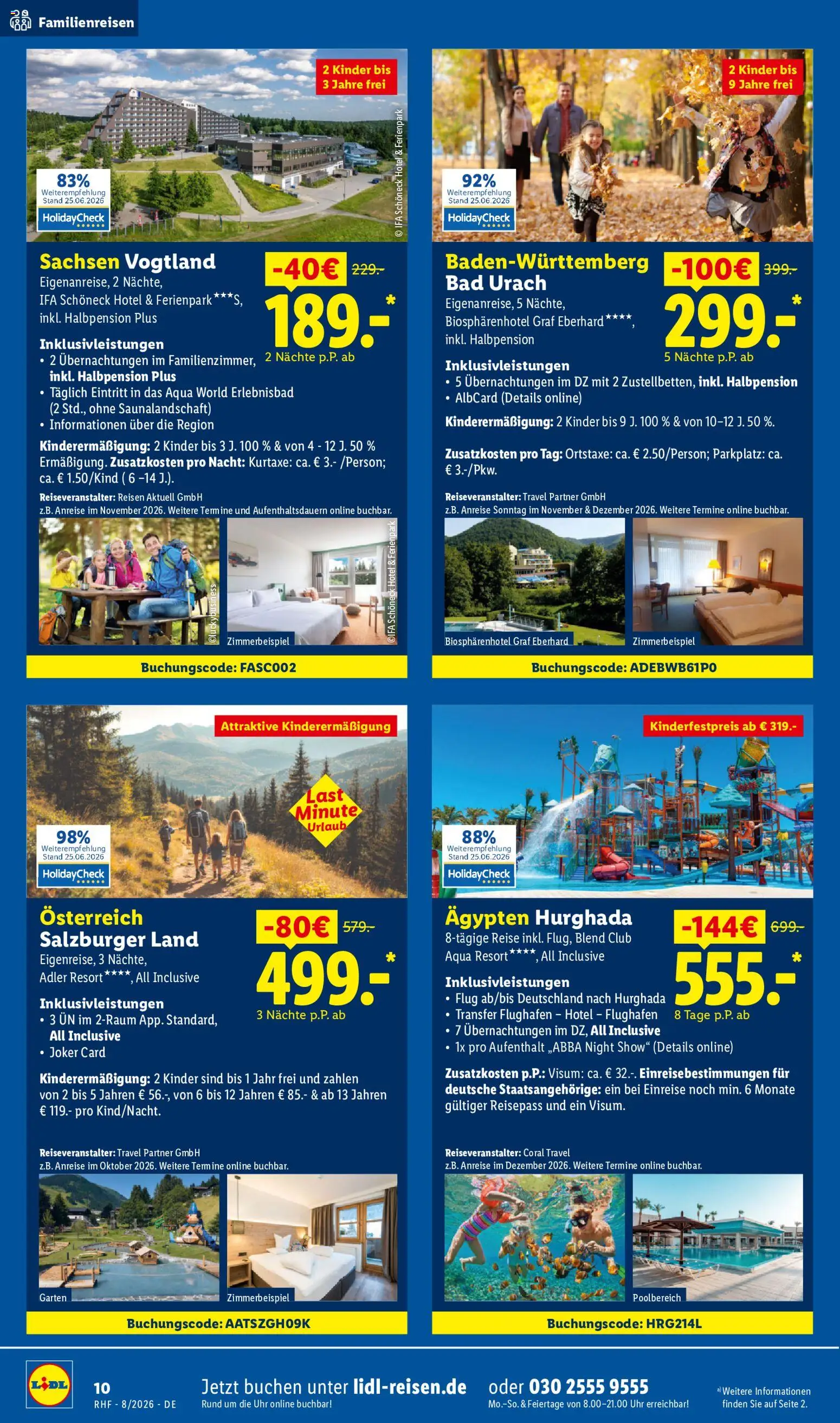 Lidl Reisen Prospekt – gültig ab 29.07.2026 | Seite: 10 | Produkte: Coral, Bad, Uhr