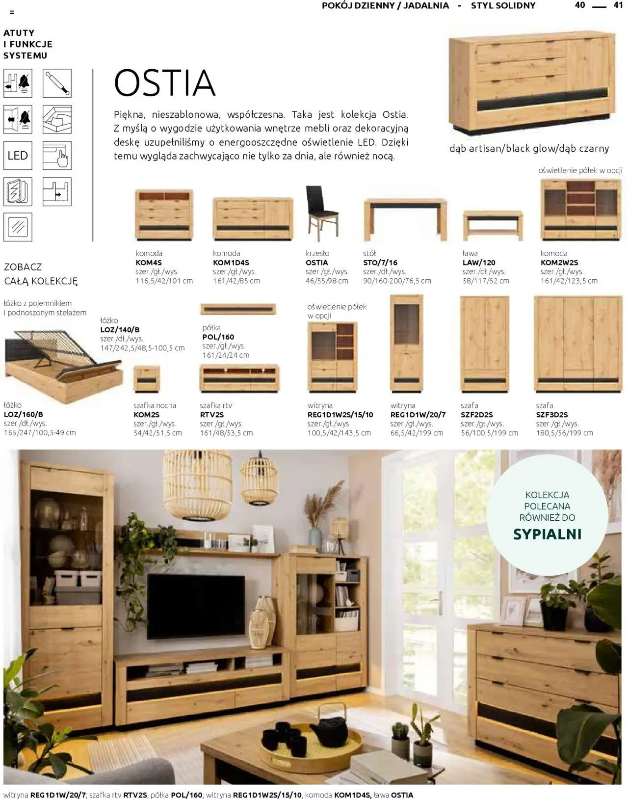 Black Red White Gazetka - Katalog rodzinnych wnętrz od 24.05.2024 | Strona: 41 | Produkty: Łóżko, Półka, Krzesło, Witryna