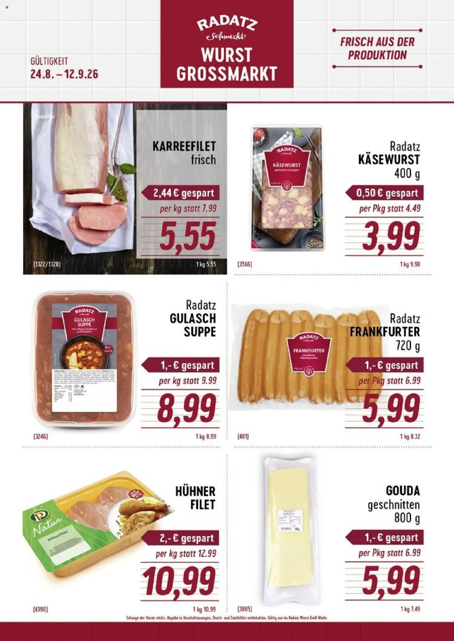 Radatz Flugblatt gültig ab 24.08.2026 | Seite: 1