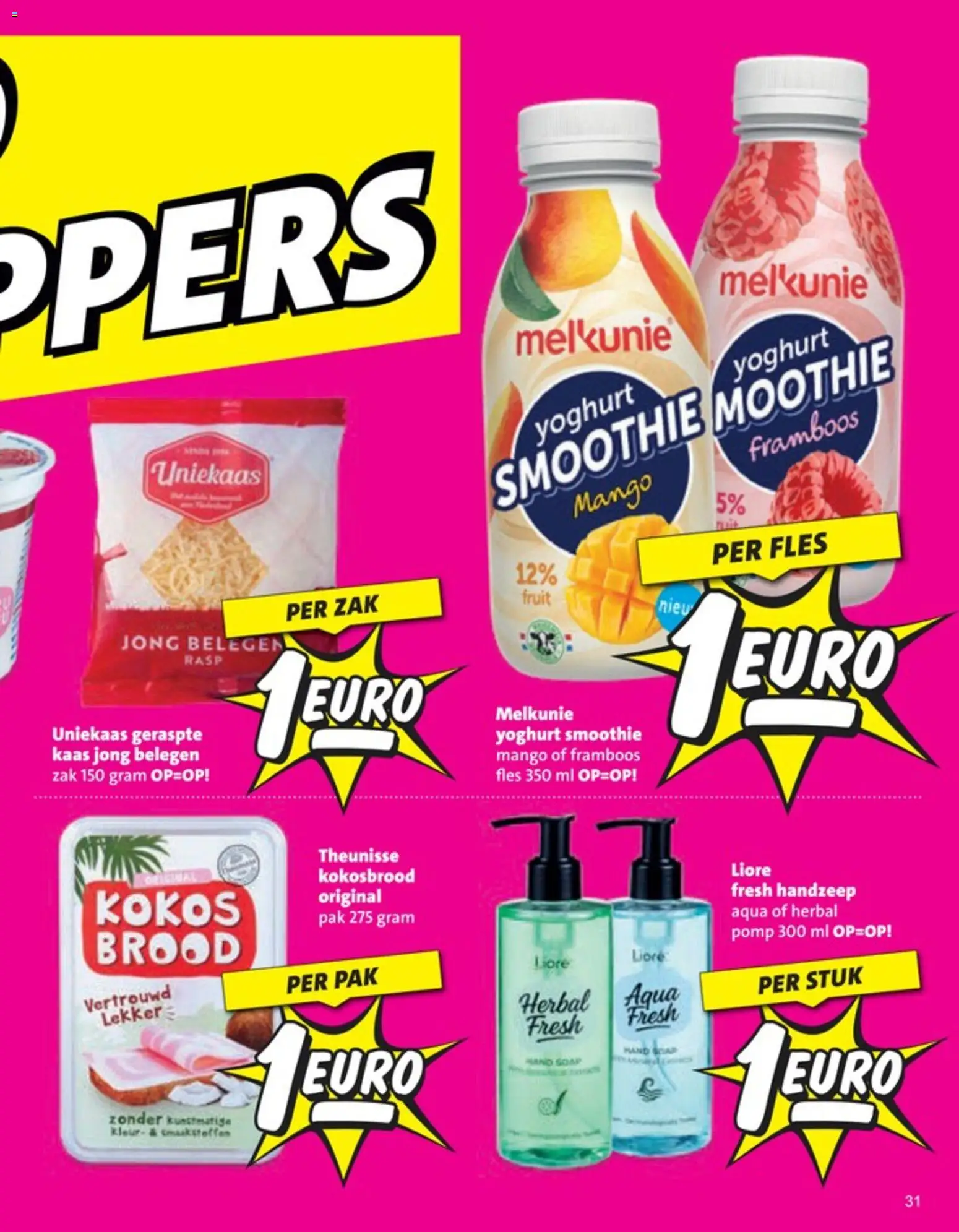 {H1} | Pagina: 28 | Producten: Yoghurt, Smoothie, Zak, Fruit