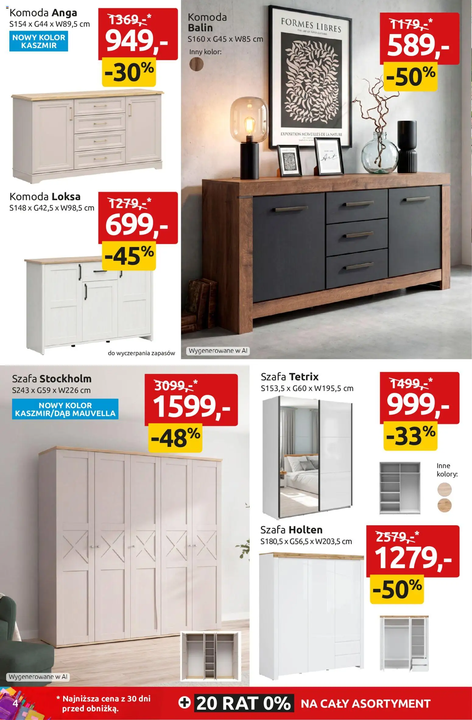 Black Red White promocje od 24.08.2026 | Strona: 4 | Produkty: Szafa, Komoda