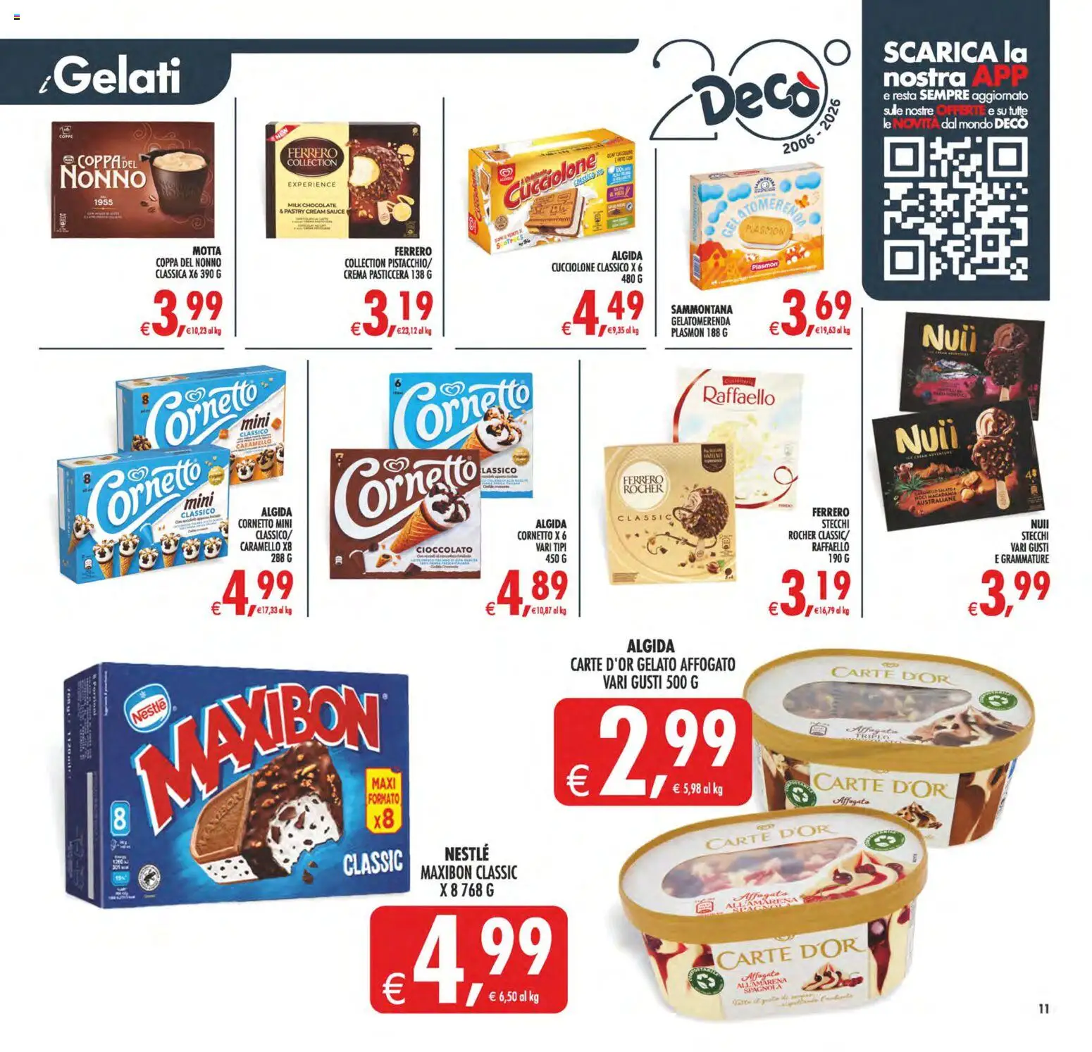 Volantino Decò del 29.05.2026 | Pagina: 13 | Prodotti: Crema, Cioccolato, Cornetto, Gelato
