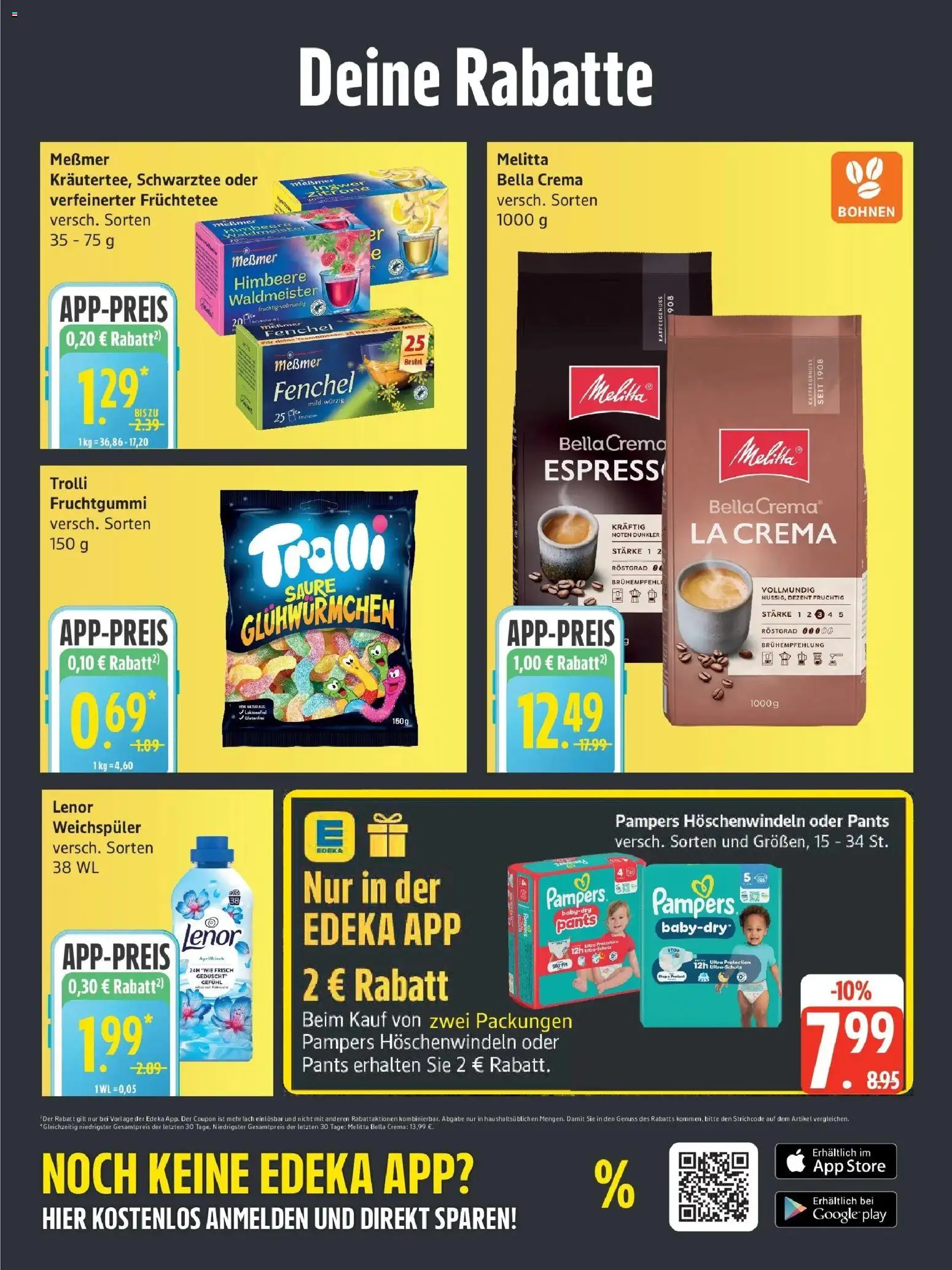 Edeka Prospekt Stralsund (ab 31.08.2026) » Angebote Online | Seite: 5 | Produkte: Lenor, Messmer, Pampers, Himbeere