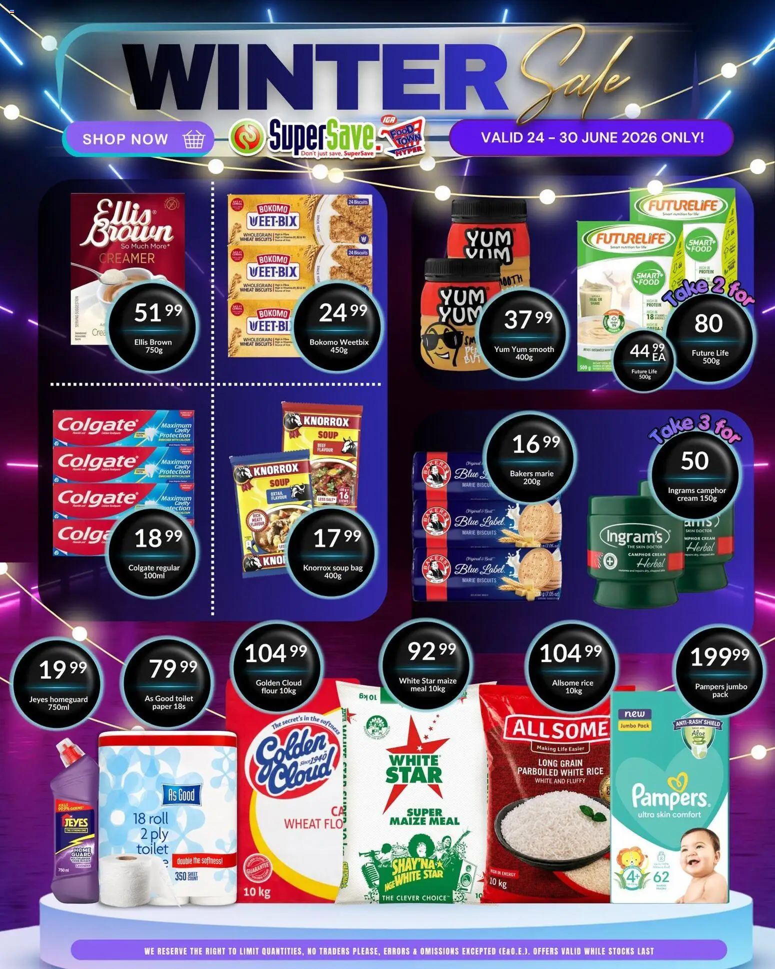 New Super Save catalogue – valid from 24/06/2026 | Page: 2 | Products: Flour, Creamer, Soup, Paper