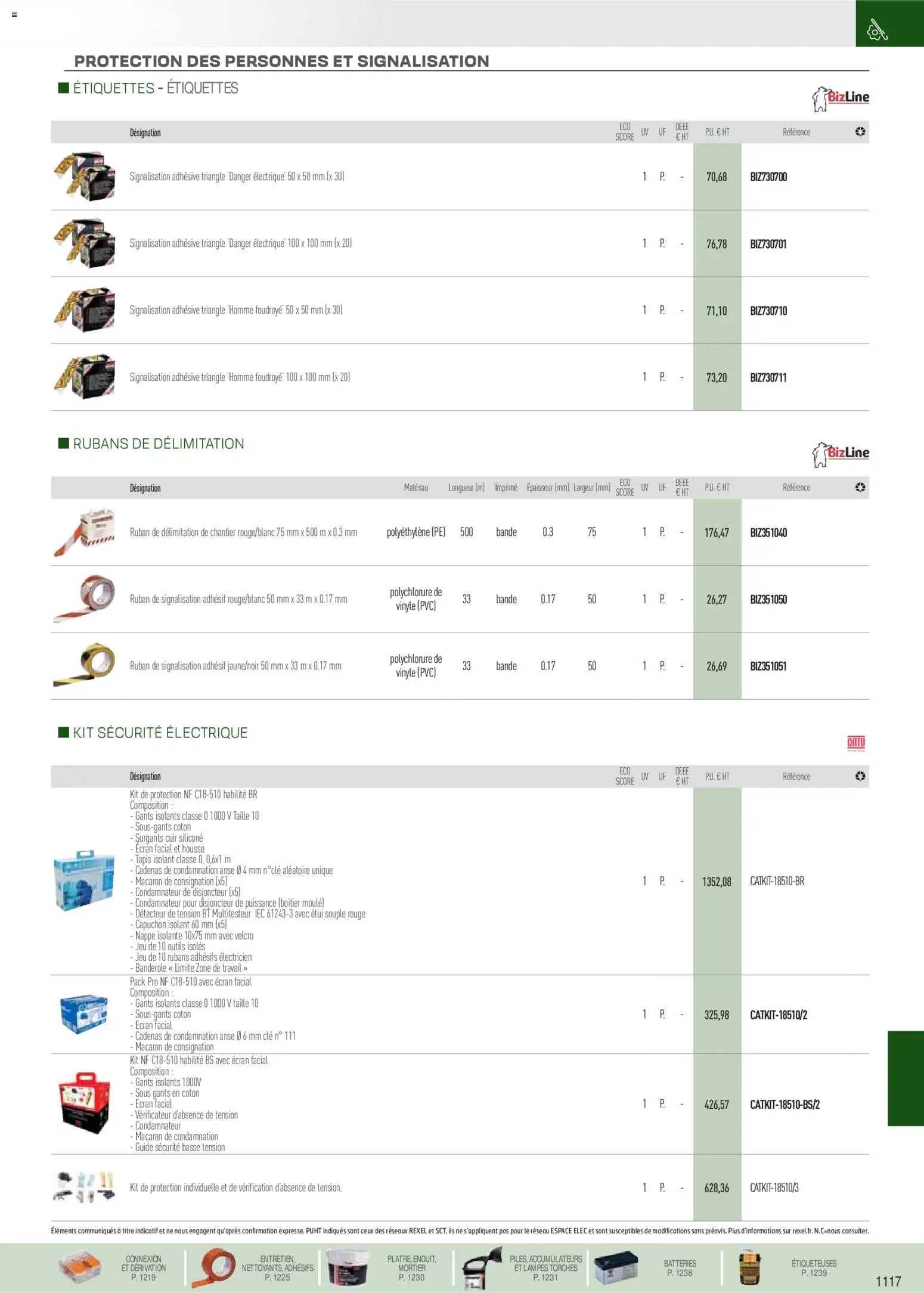 {H1} | Page: 8 | Produits: Mortier, Disjoncteur, Tapis, Gants