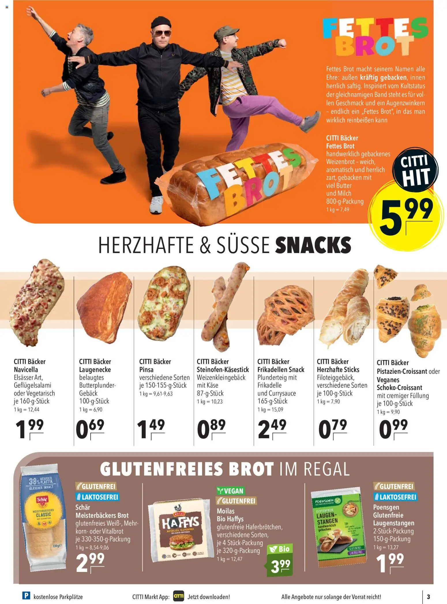 CITTI Markt Prospekt – gültig ab 15.07.2026 | Seite: 3 | Produkte: Milch, Käse, Regal, Brot