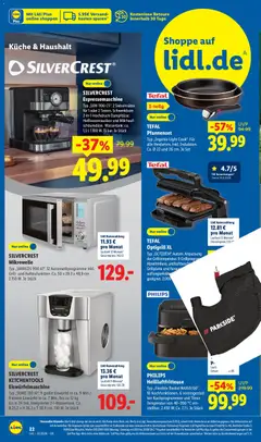PHILIPS Heißluftfritteuse, Typ „Flexible Basket NA150/00“. 10 Kochfunktionen. 6 voreingestellte Kochprogrammen und Timer. Temperatur von 40–200 °C einstellbar. 2.450 W. Ca. 7,1 l. Je Stück ab 10.08.2026 gültig | Seite: 22 | Produkte: Philips, Bad, Küche, Telefon
