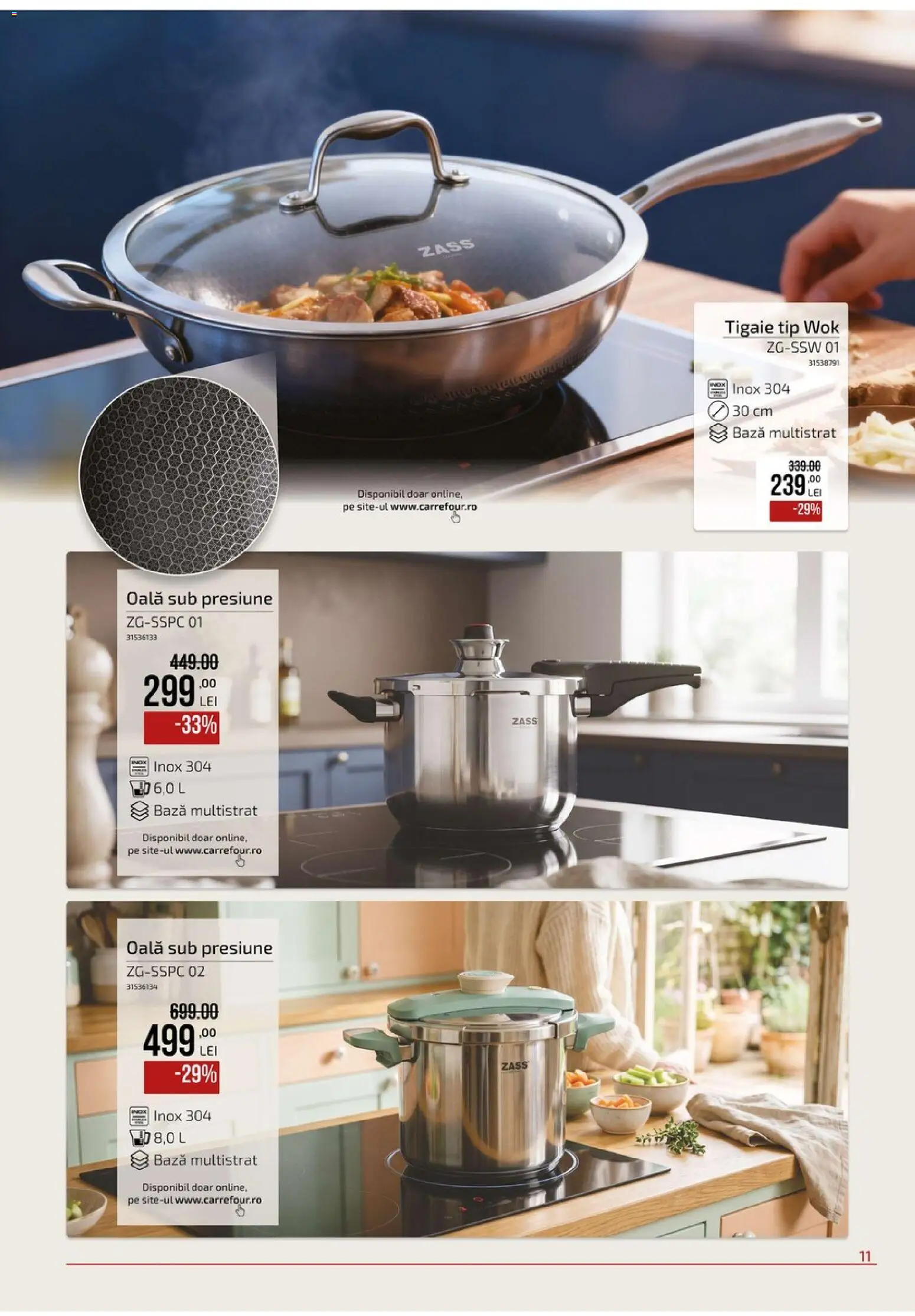Noul catalog Carrefour – valabil de la 09.09.2026 | Pagină: 11 | Produse: Tigaie, Oală, Tip