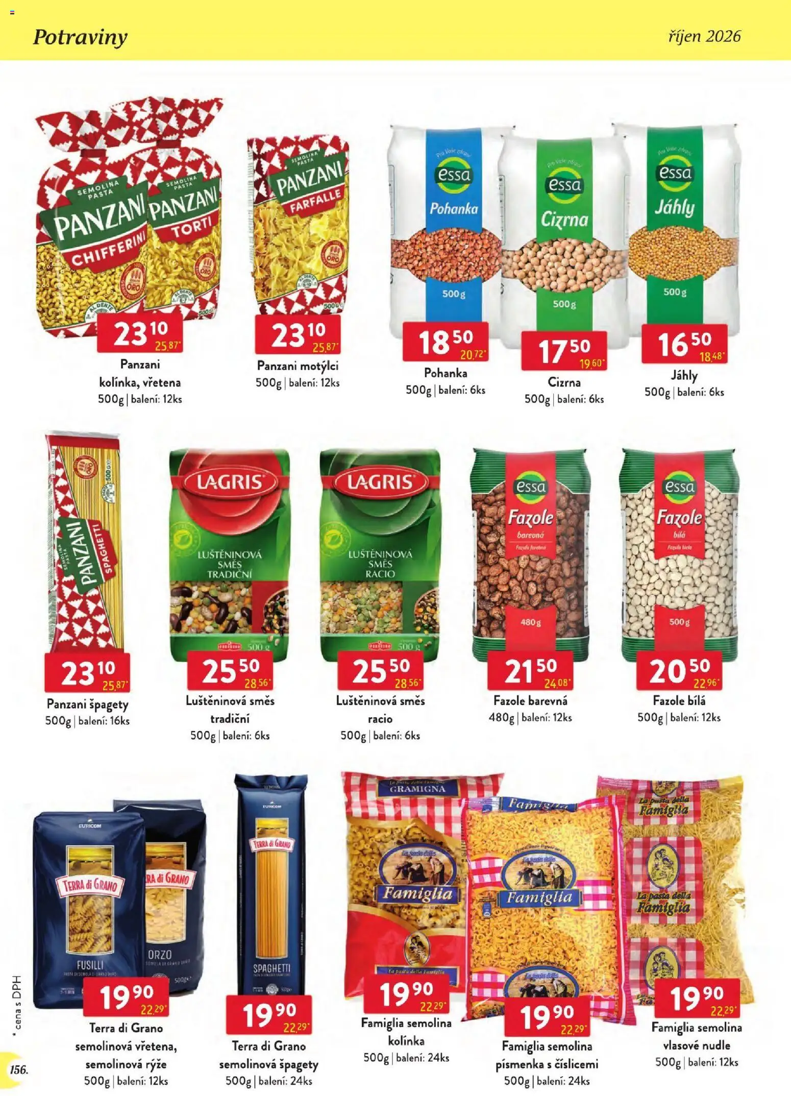 Astur & Qanto leták - Velkoobchod 10/2026 od 01.10.2026 | Strana: 156 | Produkty: Orzo, Rýže, Cizrna, Fazole