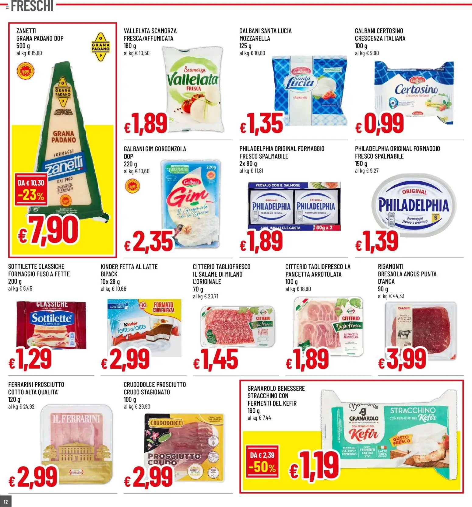 Volantino Galassia del 18/06/2026 | Pagina: 12 | Prodotti: Salmone, Bresaola, Pancetta, Crescenza