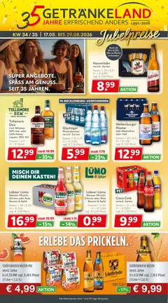 Getränkeland Prospekt ab 17.08.2026 gültig | Seite: 1