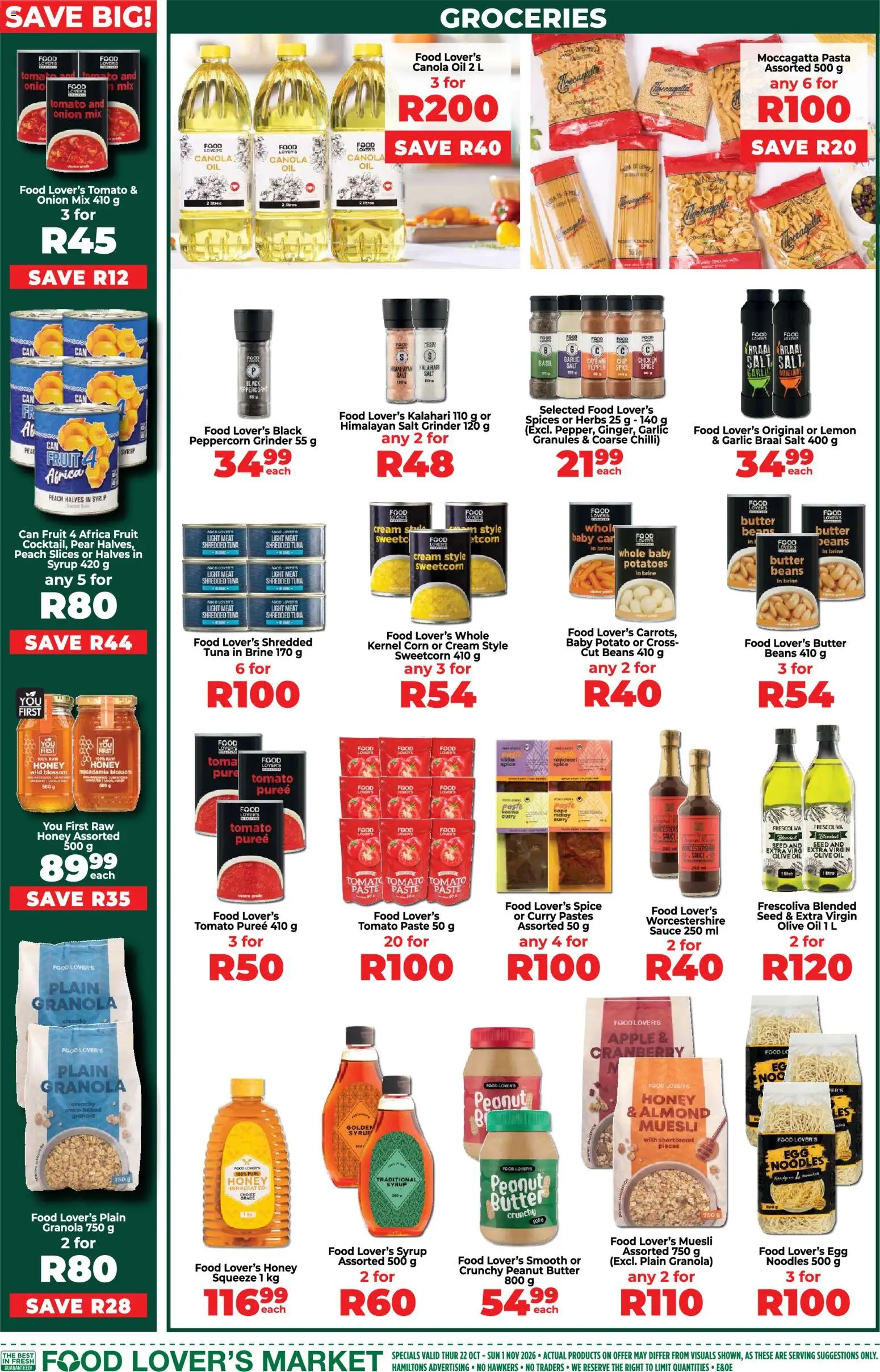 New Food Lover's Market catalogue – valid from 22/10/2026 | Page: 14 | Products: Noodles, Syrup, Herbs, Salt