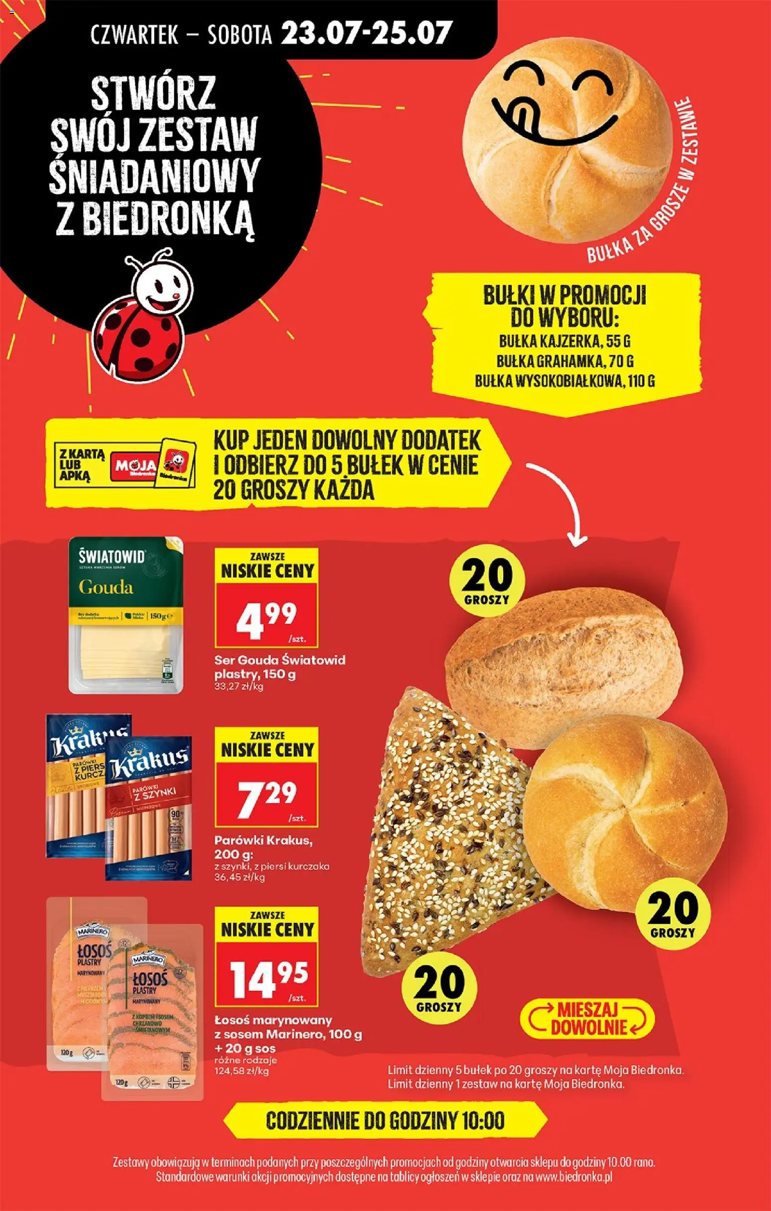 Biedronka Polsko leták - Codziennie niskie ceny od 23.07.2026 | Strana: 54 | Produkty: Gouda, Losos