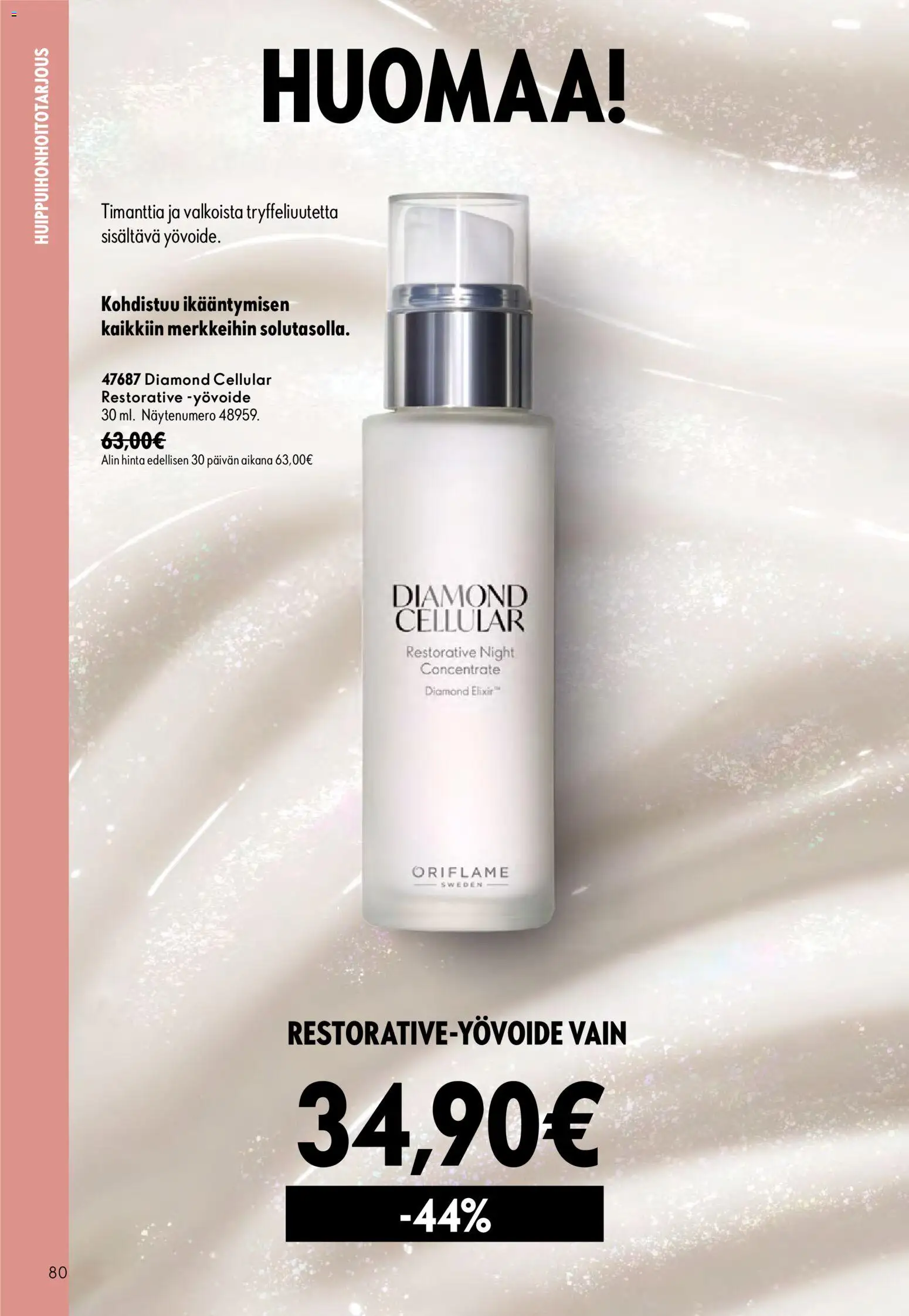 Oriflame tarjoukset – voimassa 16/09/2026 alkaen | Sivu: 80 | Tuotteet: Yövoide