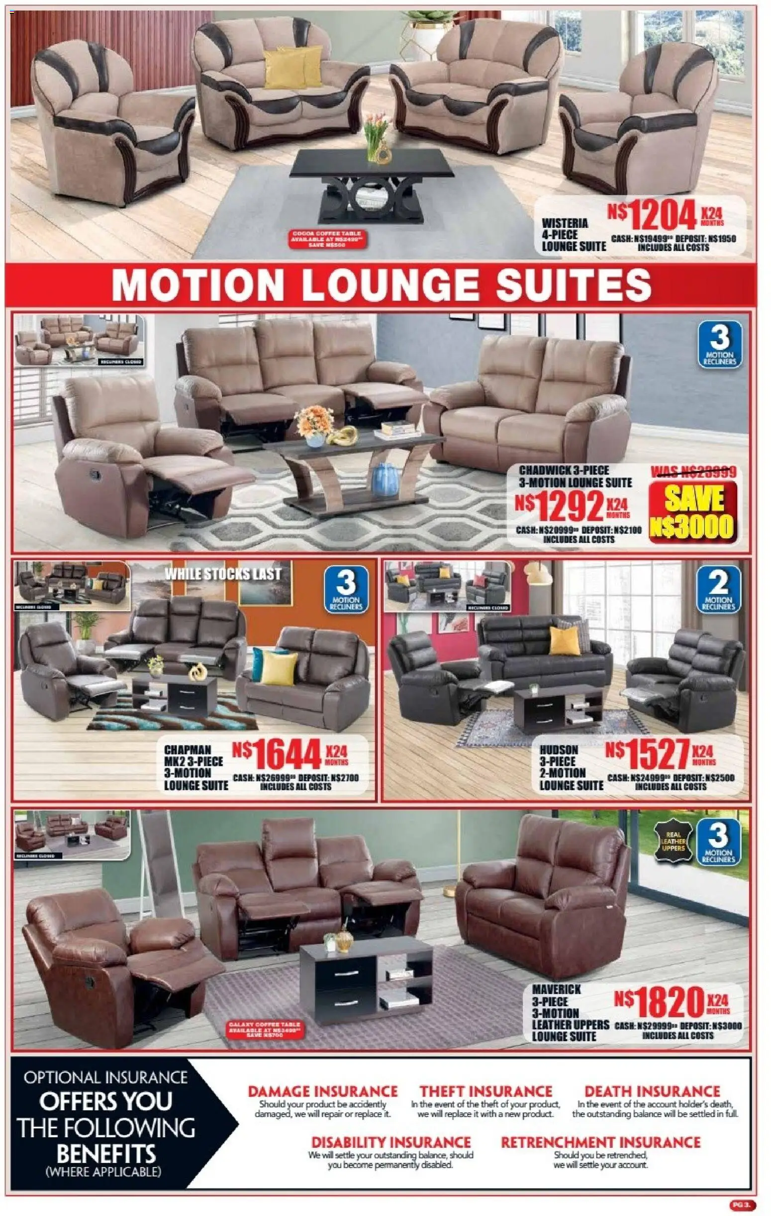 New Lewis Stores catalogue – valid from 06/07/2026 | Page: 3 | Products: Coffee table, Table, Lounge suite, Coffee