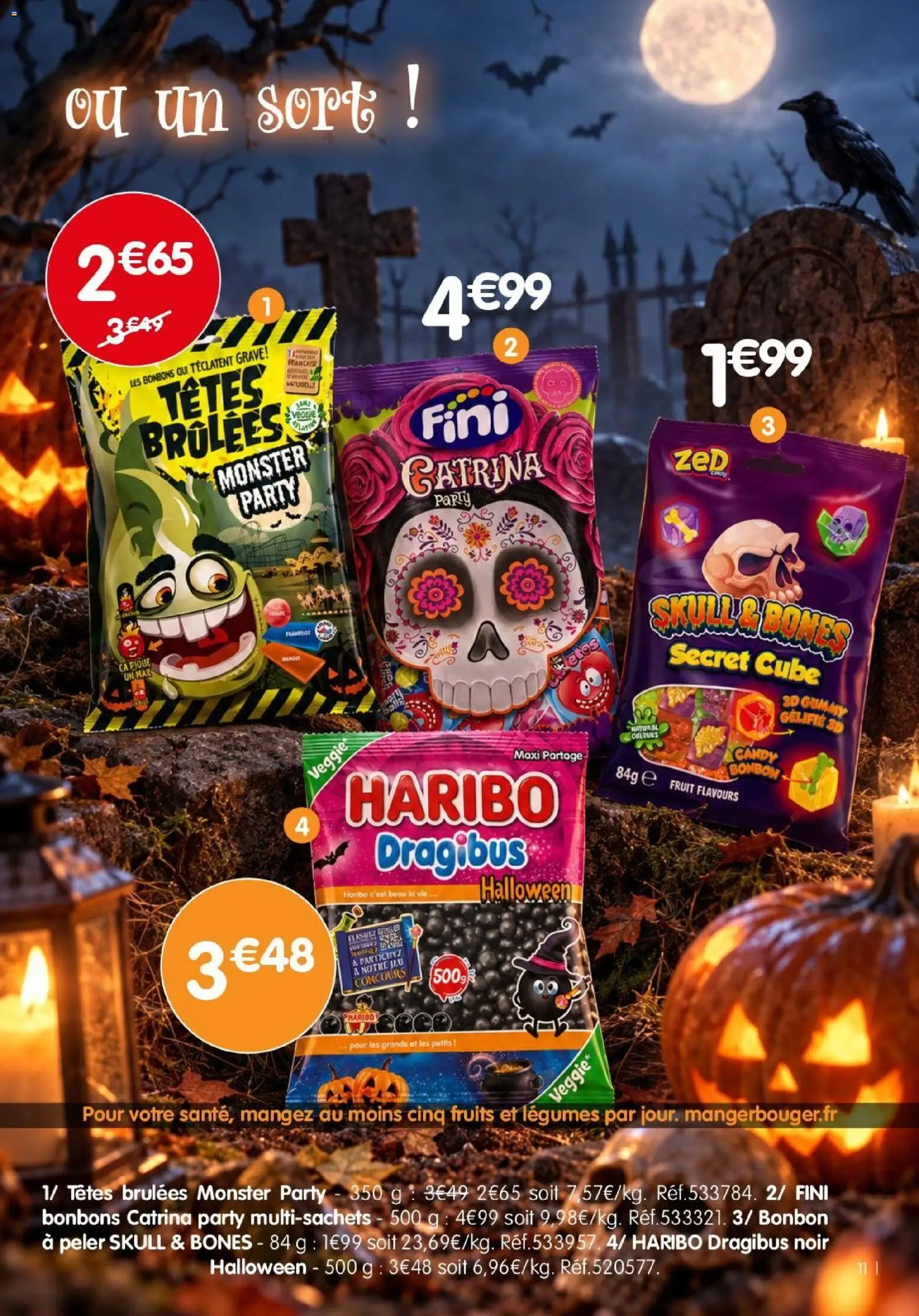{H1} | Page: 11 | Produits: Fruits, Bonbons