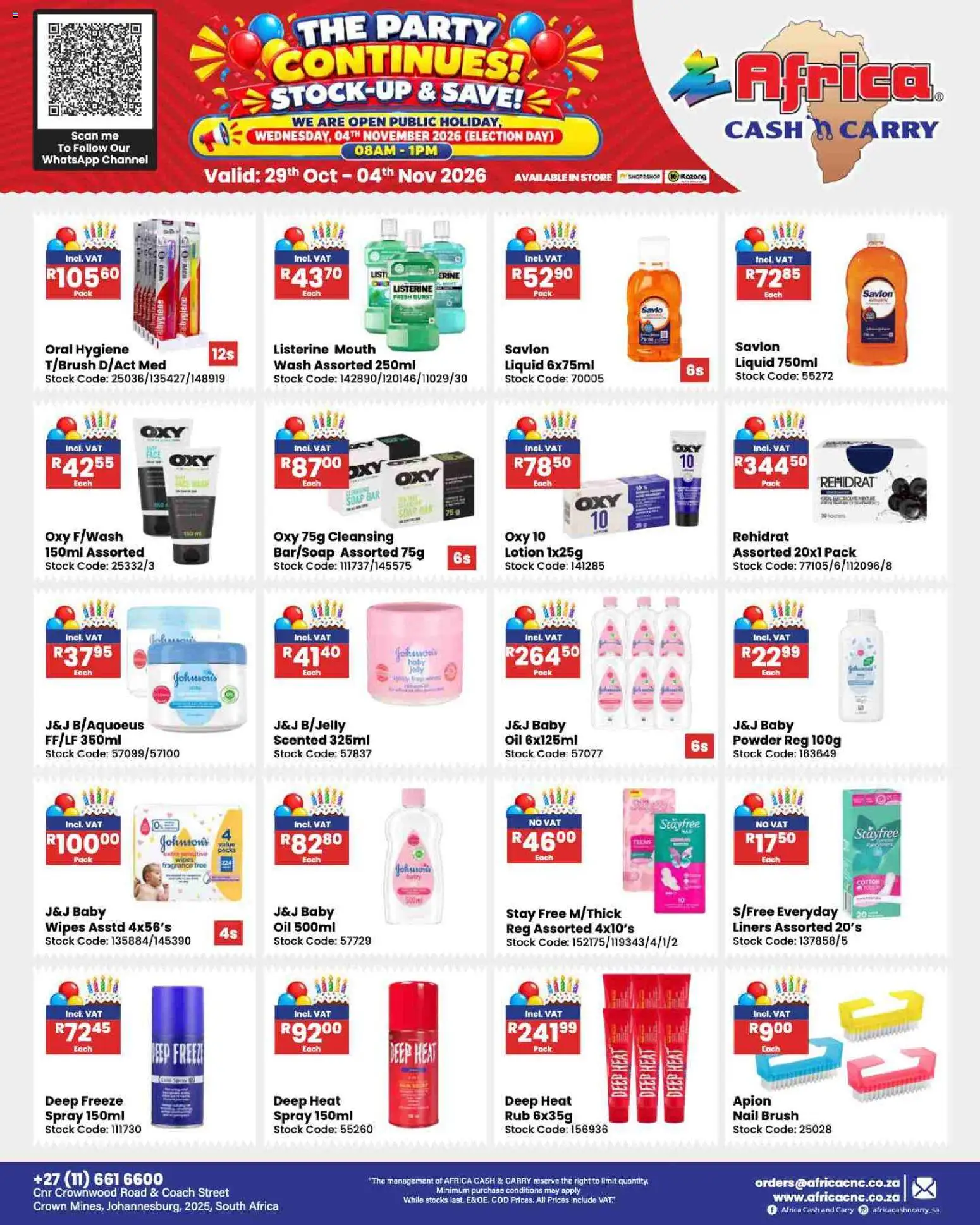 New Africa Cash & Carry catalogue – valid from 29/10/2026 | Page: 136
