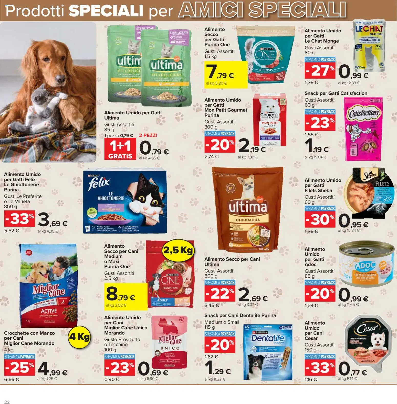 Volantino Carrefour del 19.05.2026 | Pagina: 22 | Prodotti: Manzo, Tacchino, Crocchette, Vitello
