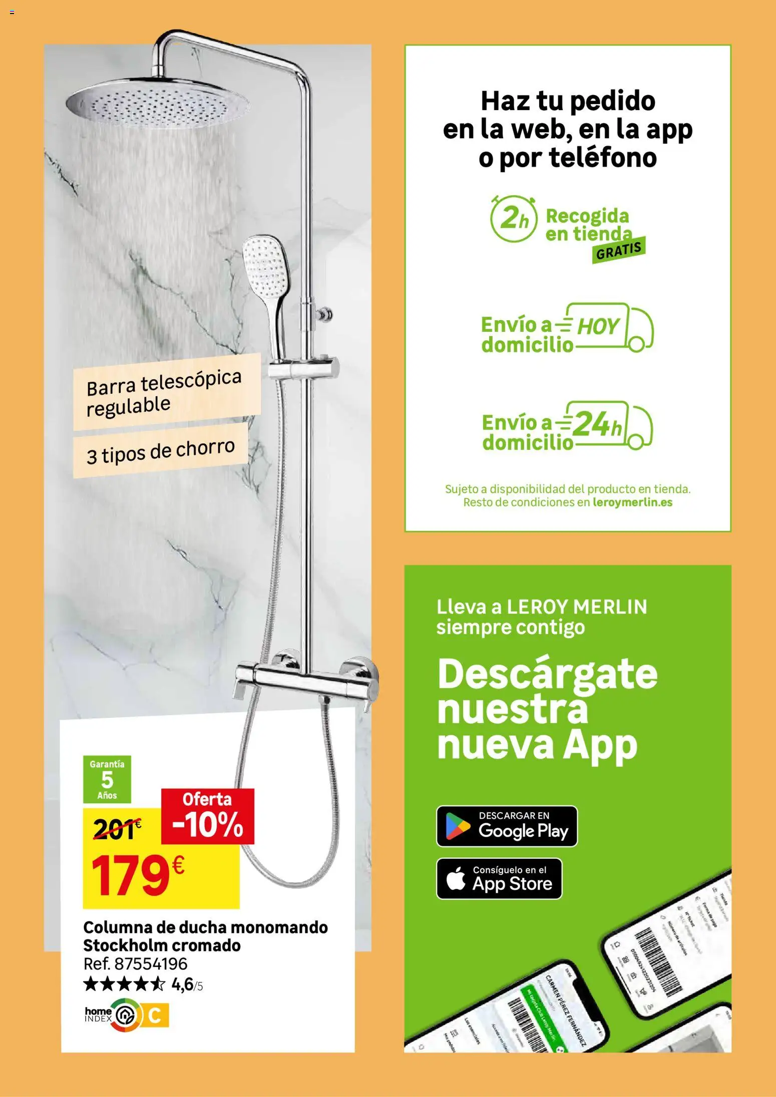 Leroy Merlin catálogo │ válido desde el 21/07/2026 | Página: 30 | Productos: Teléfono, Ducha