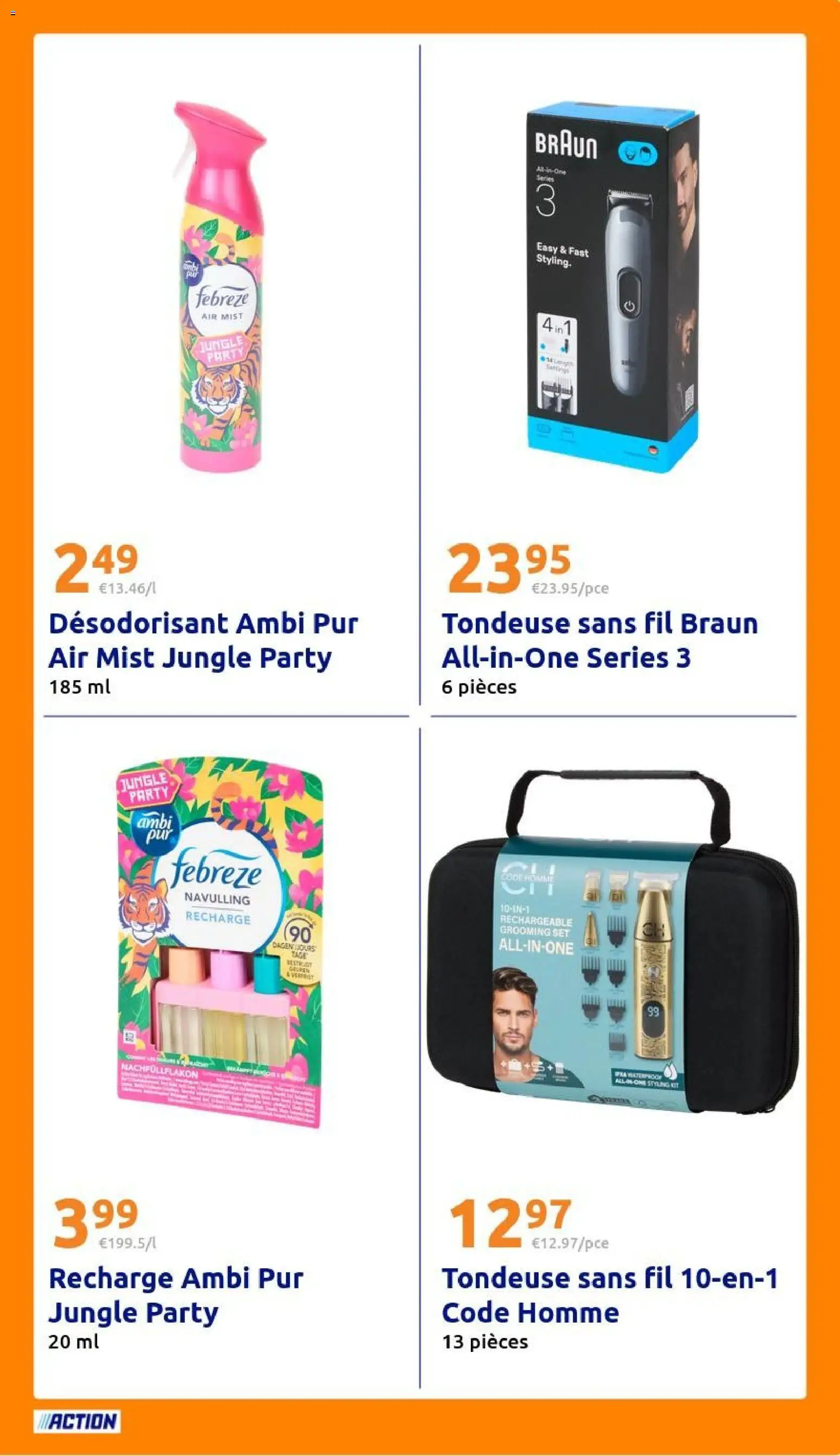 {H1} | Page: 23 | Produits: Tondeuse, Désodorisant