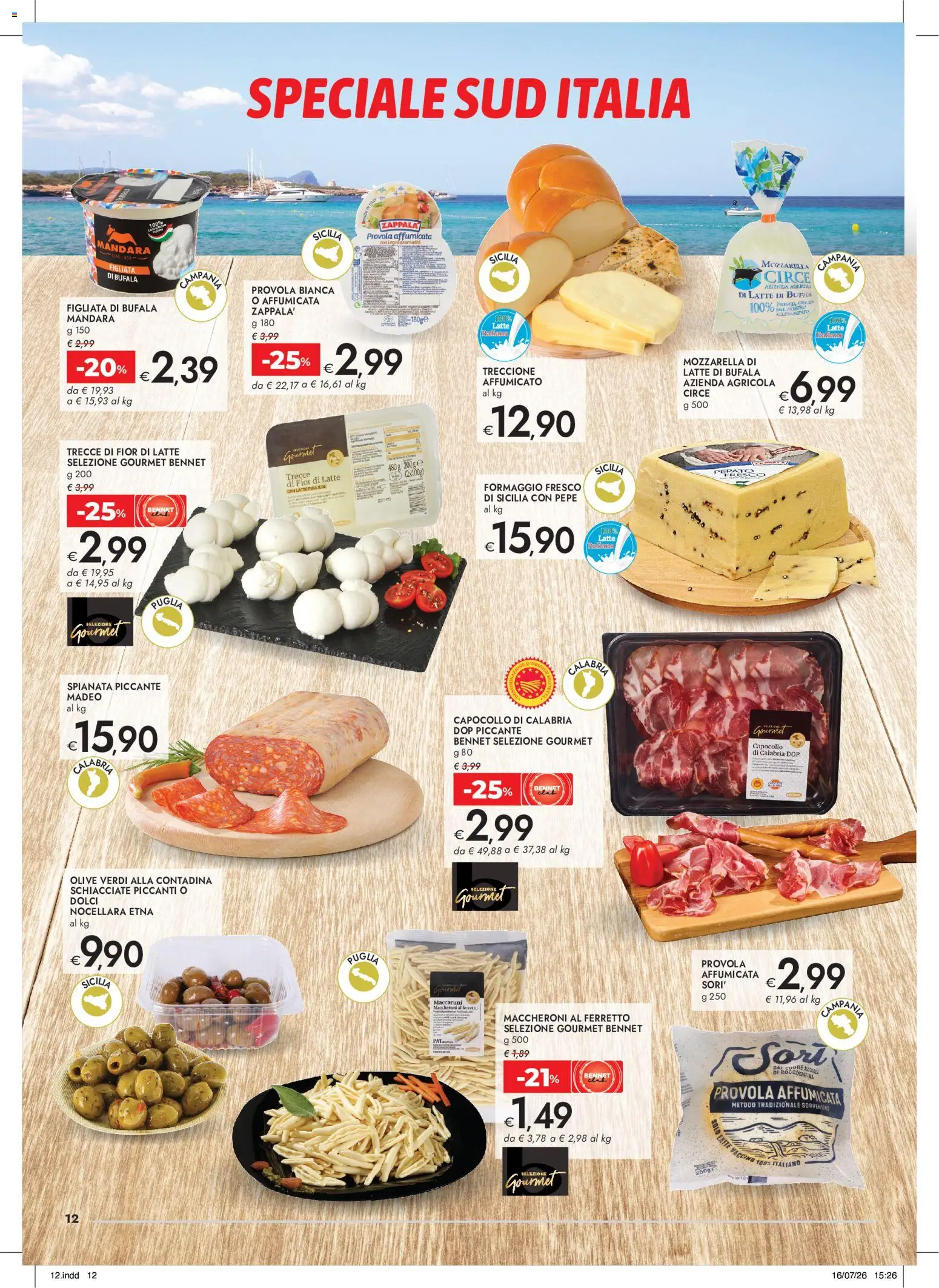 Volantino bennet del 30/07/2026 | Pagina: 12 | Prodotti: Pepe, Formaggio, Olive, Provola
