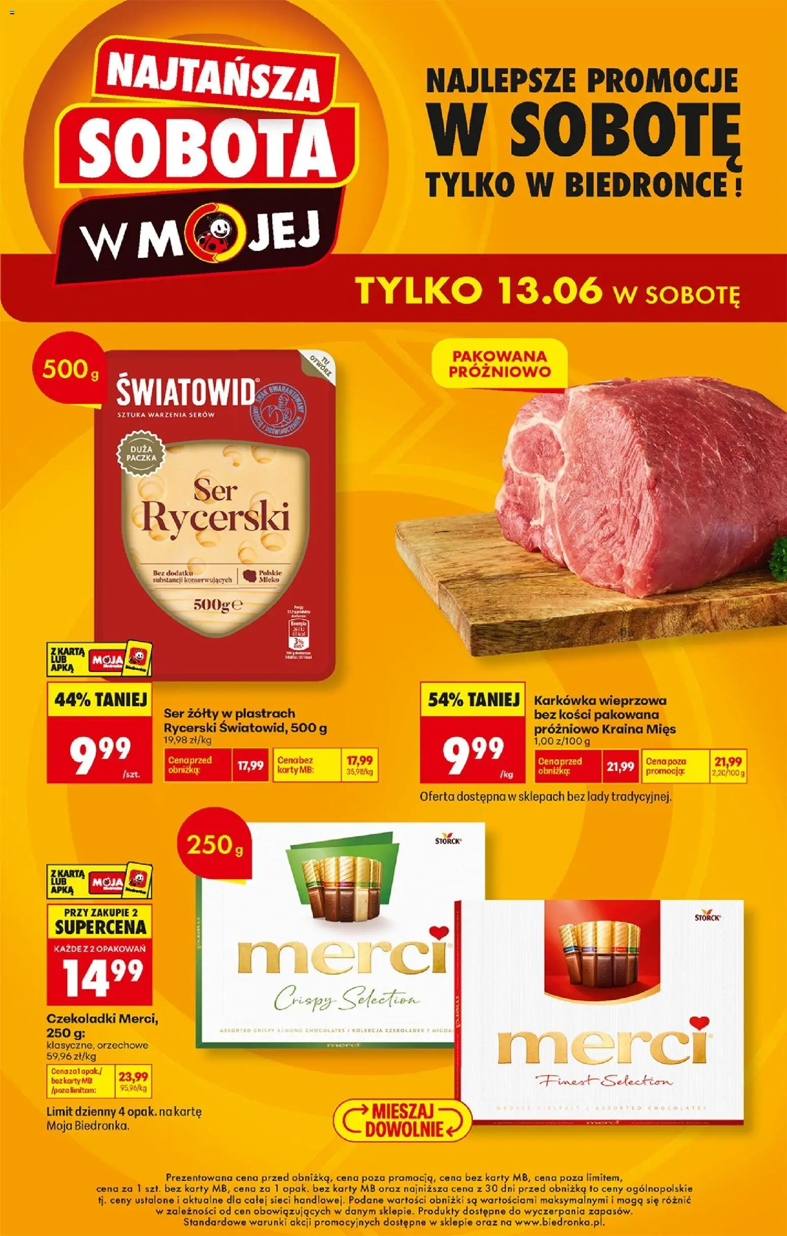 Biedronka gazetka - Najtańsza sobota od 13.06.2026 | Strona: 1