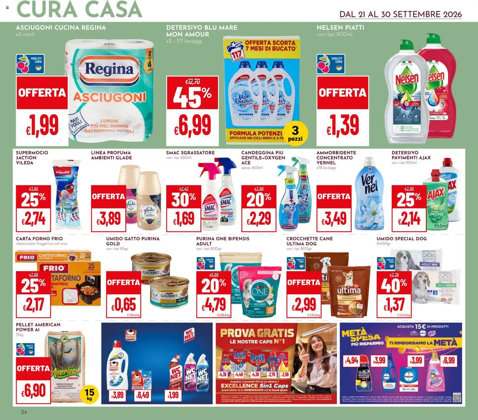 Volantino Pan del 30/09/2026 | Pagina: 24 | Prodotti: Piatti, Limone, Carta forno, WC