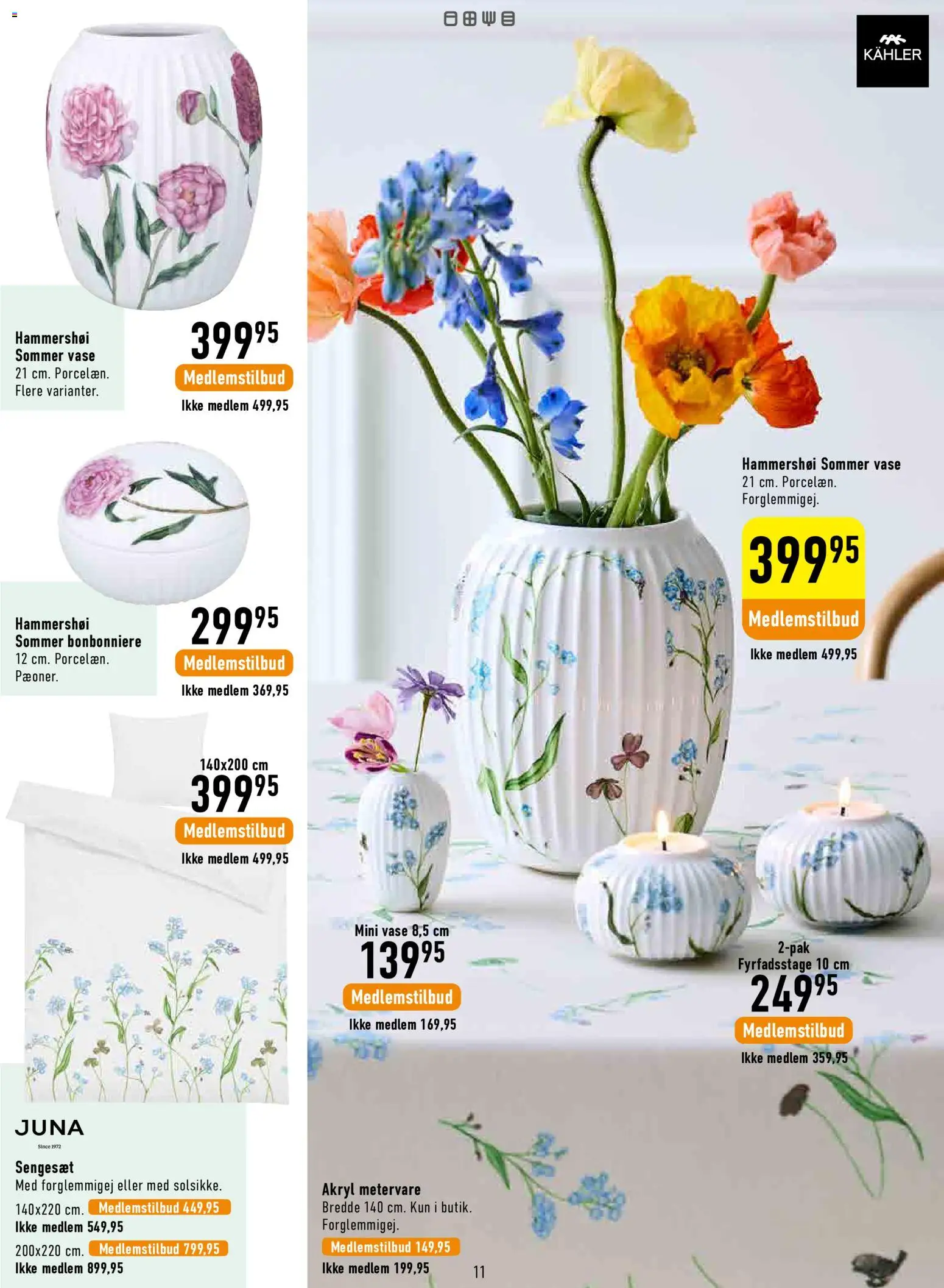 Imerco tilbudsavis – gyldig fra 12.06.2026 | Side: 11 | Produkter: Vase, Sengesæt