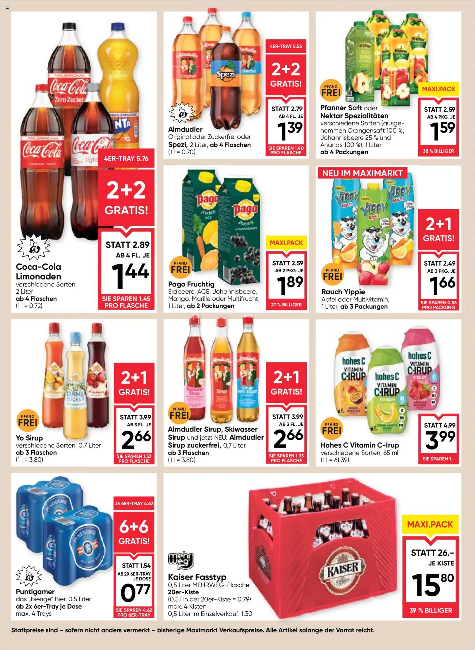 Maximarkt Flugblatt gültig ab 10.09.2026 | Seite: 12 | Produkte: Zucker, Saft, Äpfel, Ananas
