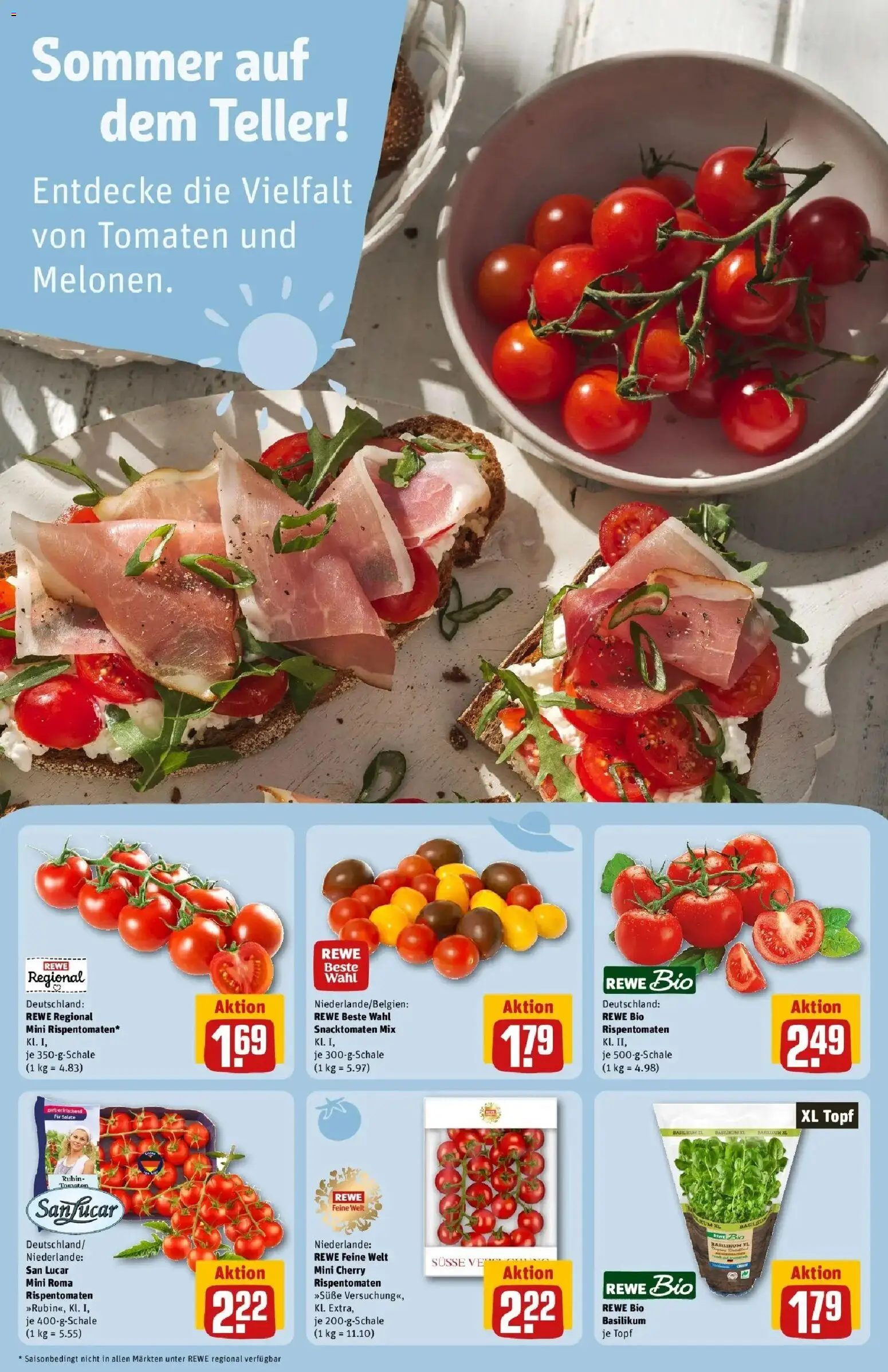 Rewe Prospekt Ettlingen – gültig ab 27.07.2026 | Seite: 8 | Produkte: Tomaten